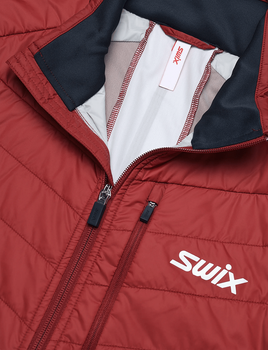 Swix - Nordic Warm Hybrid Jacket M - 94305-rhubarb red - 2