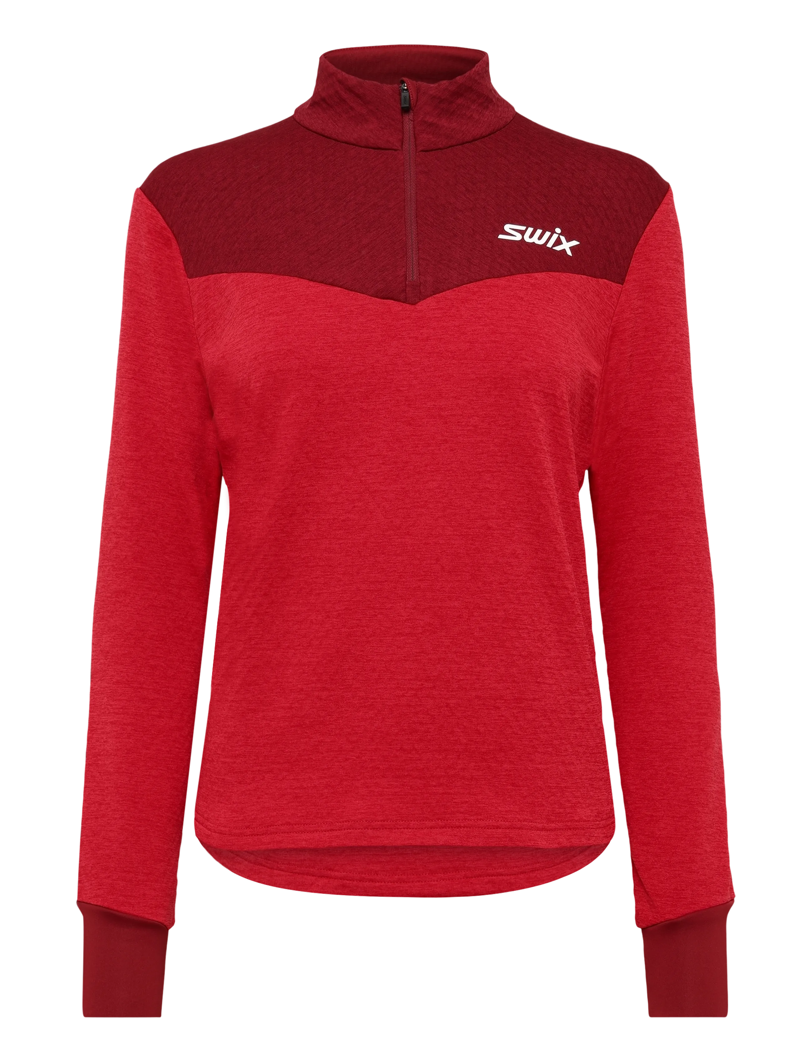 Swix Nordic Midlayer W - Sweatshirts - 99951-SWIX RED/RHUBARB RED / red