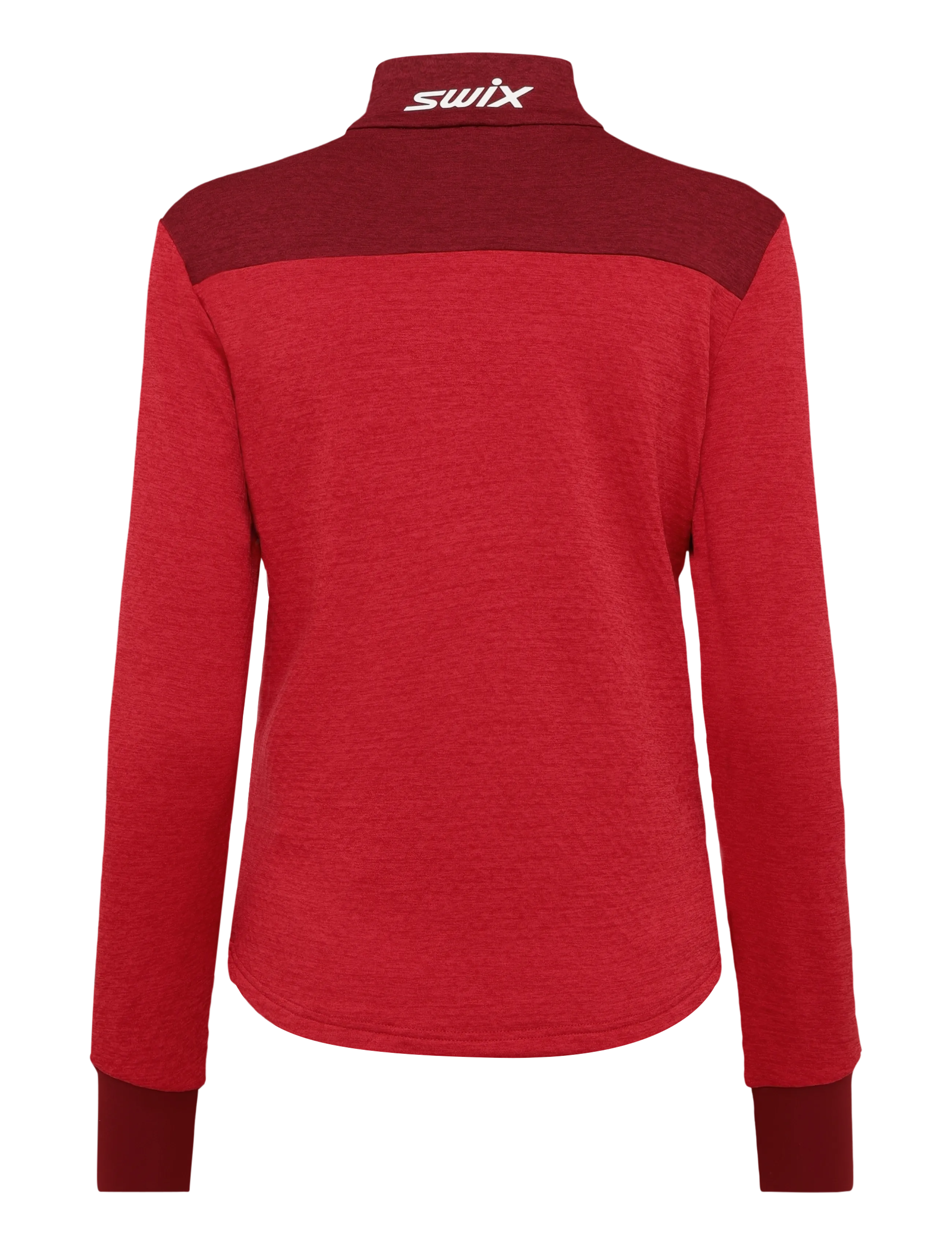 Swix - Nordic Midlayer W - longsleeved tops - 99951-swix red/rhubarb red - 1