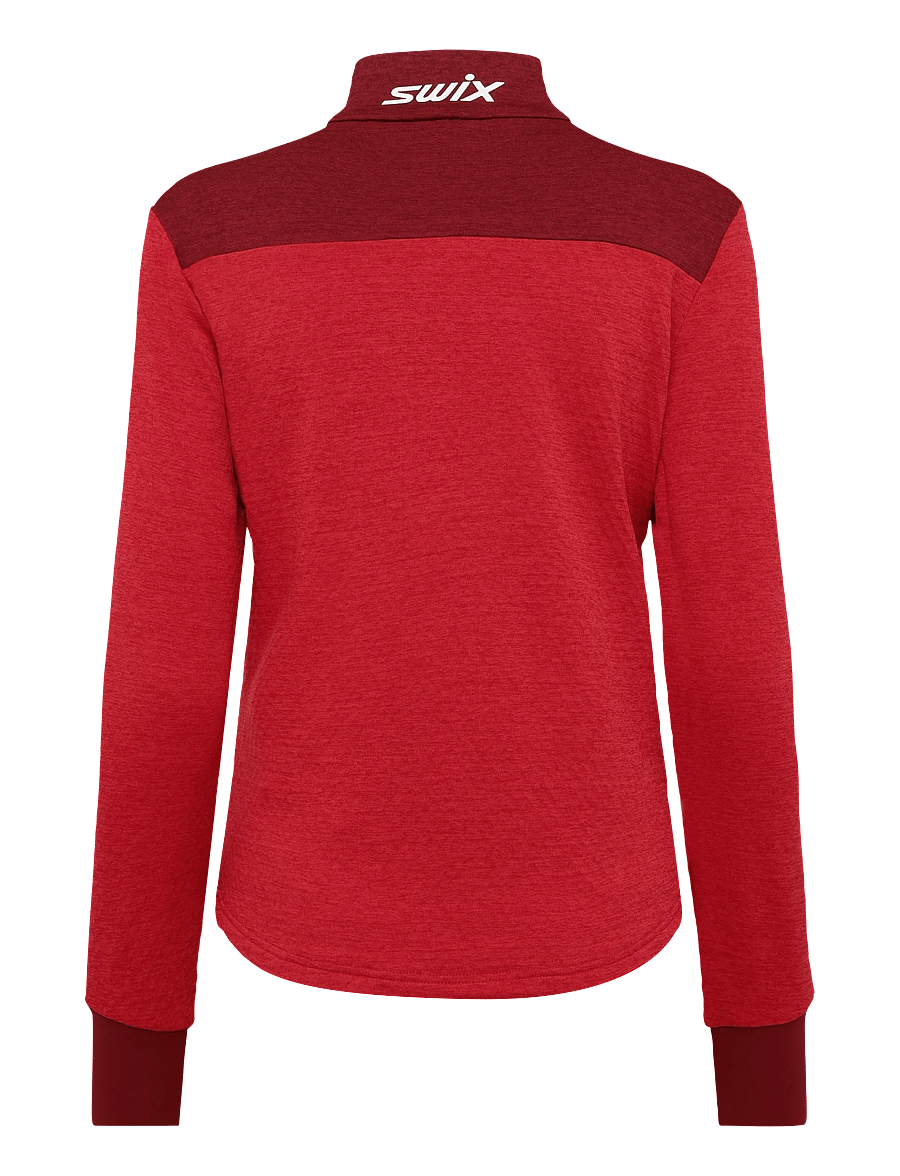 Swix - Nordic Midlayer W - langarmshirts - 99951-swix red/rhubarb red - 1