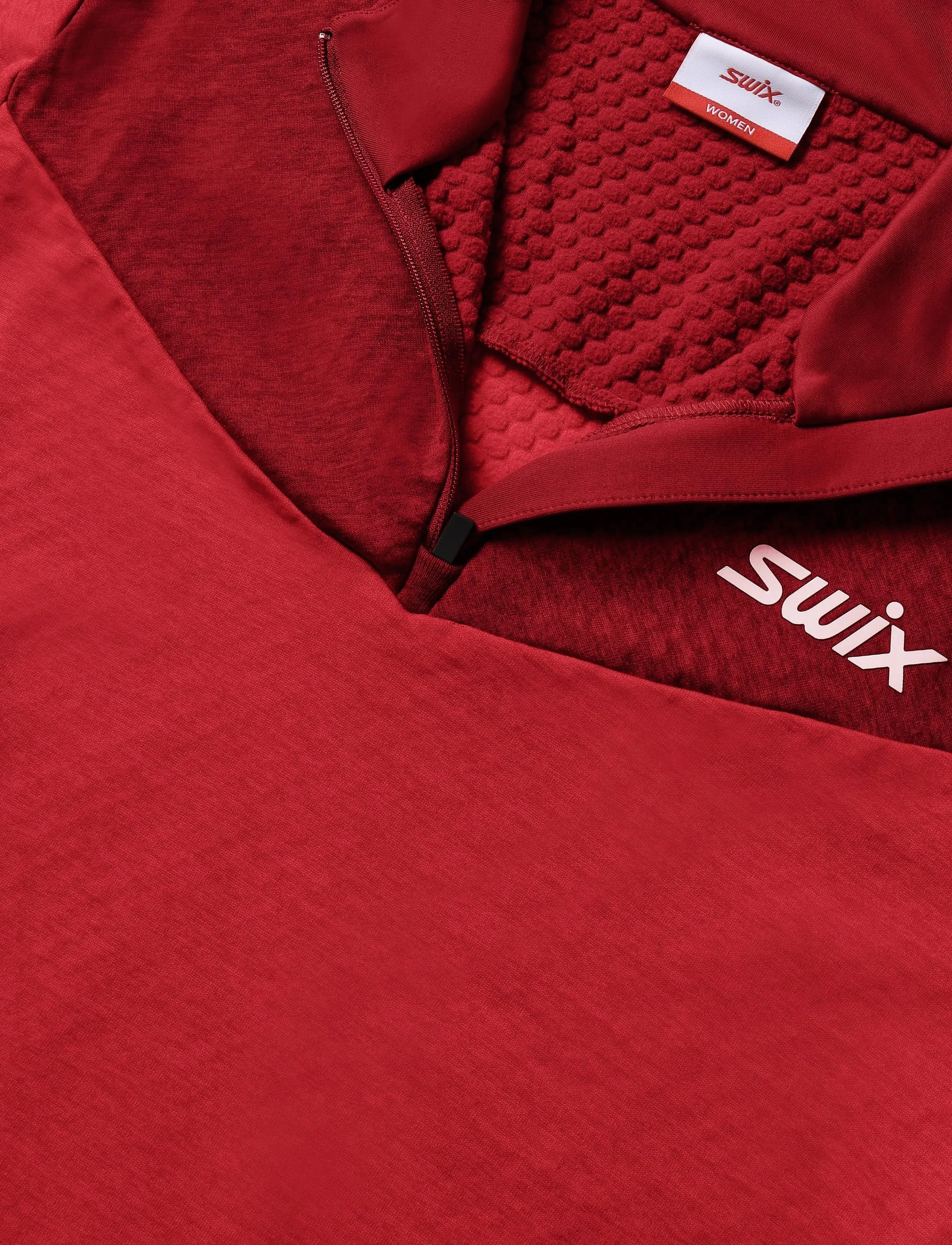 Swix - Nordic Midlayer W - longsleeved tops - 99951-swix red/rhubarb red - 2