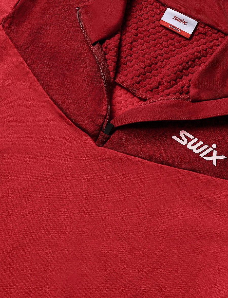 Swix - Nordic Midlayer W - langarmshirts - 99951-swix red/rhubarb red - 2