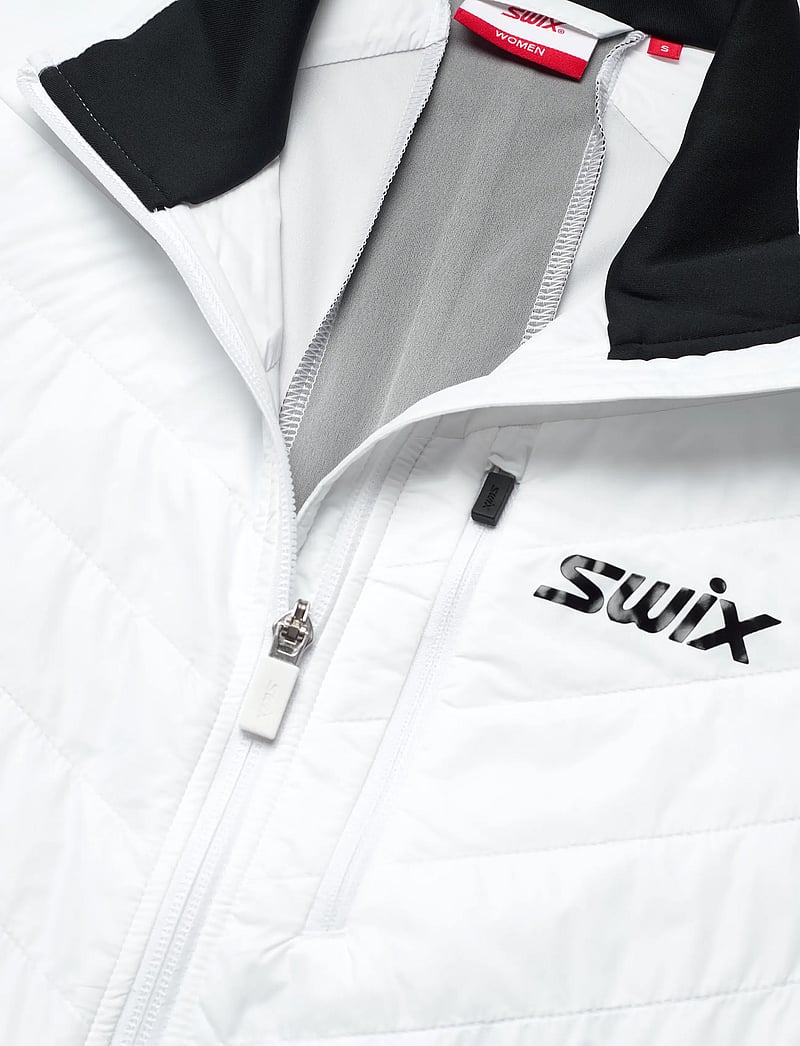 Swix - Nordic Warm Hybrid Jacket W - skidkläder - 00000-bright white - 2