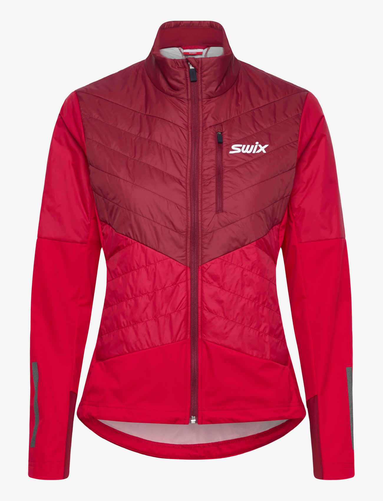 Swix - Nordic Warm Hybrid Jacket W - outdoor jacken - 94306-rhubarb red/swix red - 0