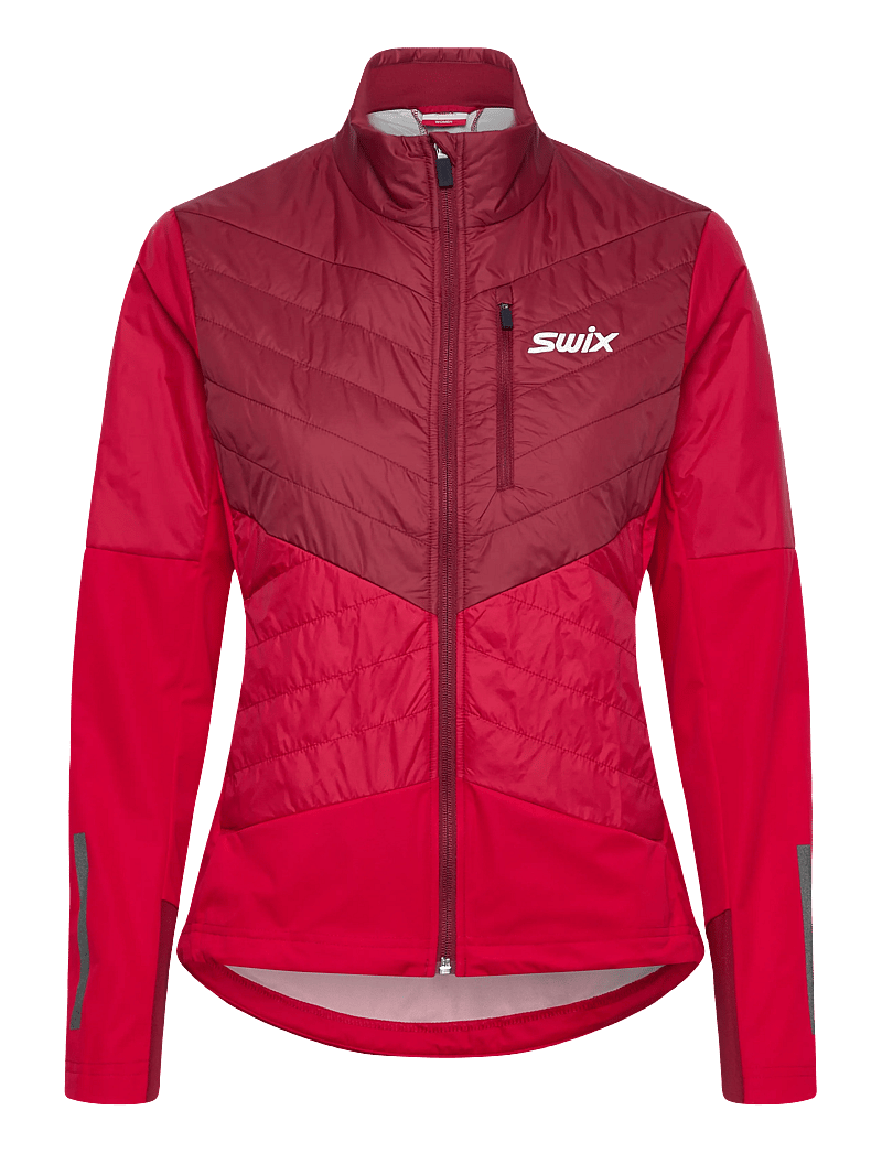 Swix - Nordic Warm Hybrid Jacket W - outdoor jacken - 94306-rhubarb red/swix red - 0