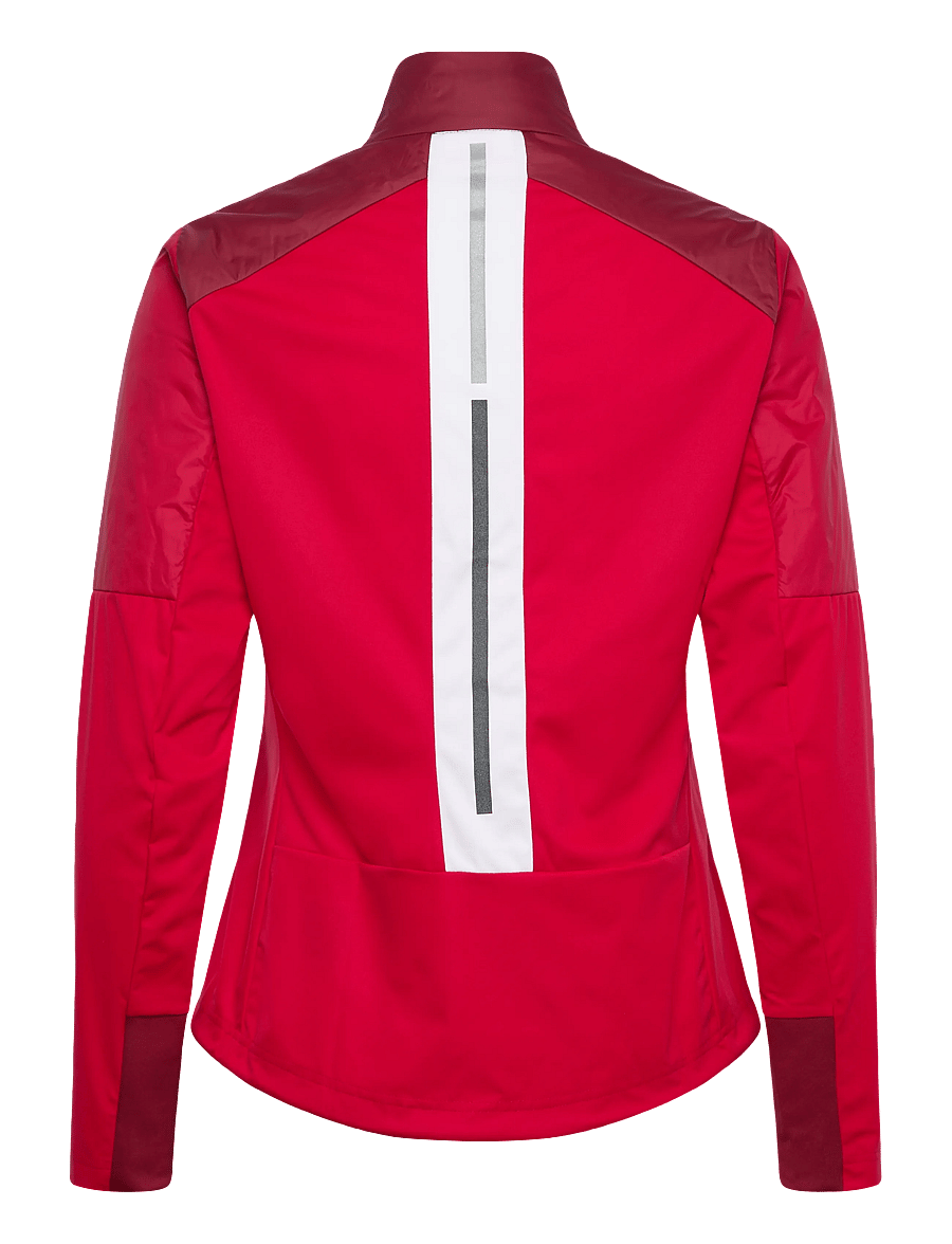 Swix - Nordic Warm Hybrid Jacket W - casual jackor - 94306-rhubarb red/swix red - 1