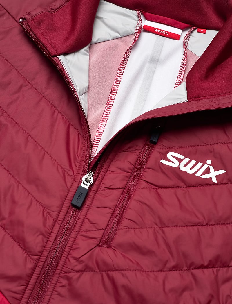 Swix - Nordic Warm Hybrid Jacket W - outdoor jacken - 94306-rhubarb red/swix red - 2