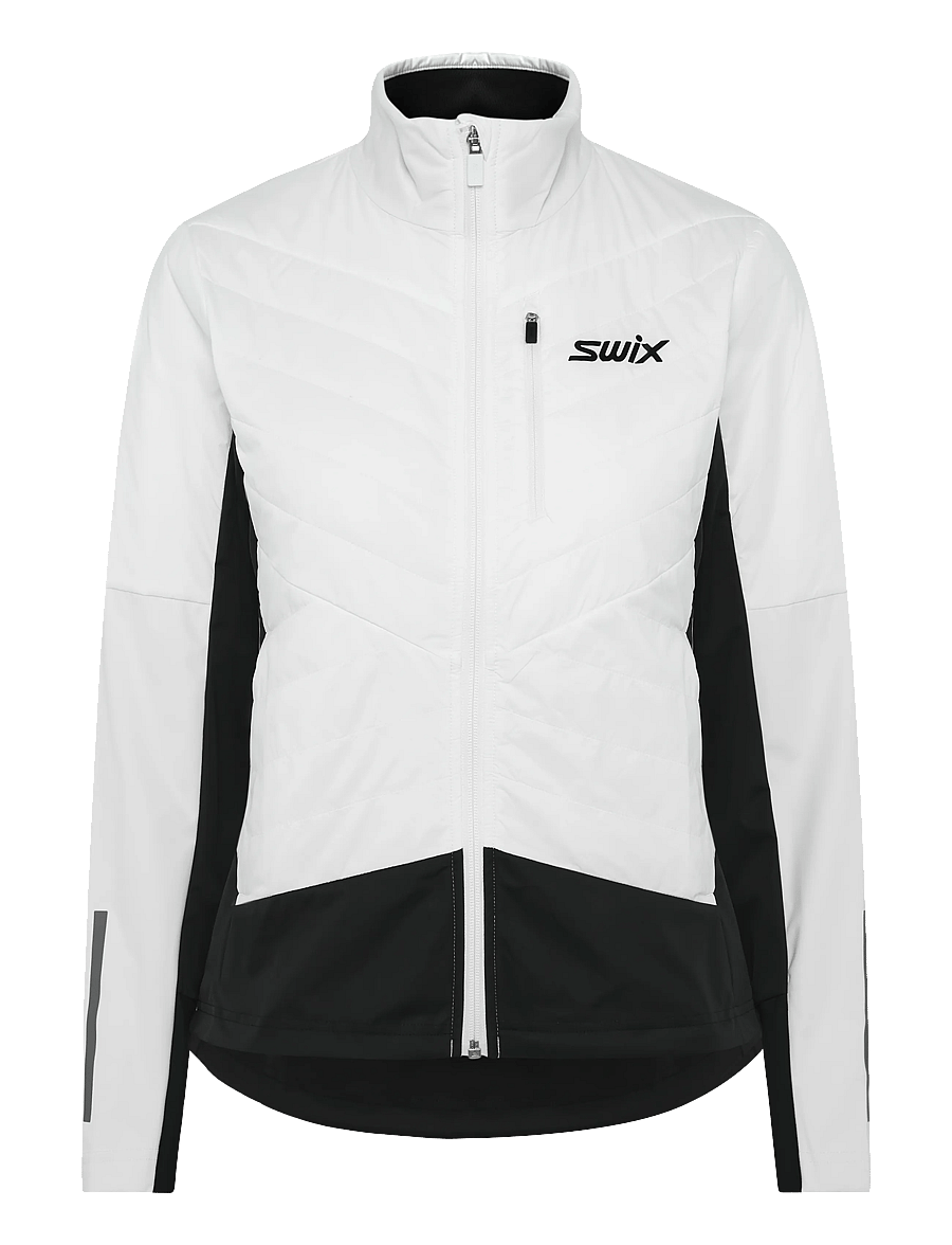 Swix - Nordic Warm Hybrid Jacket W - ski-kleidung - 00000-bright white - 0