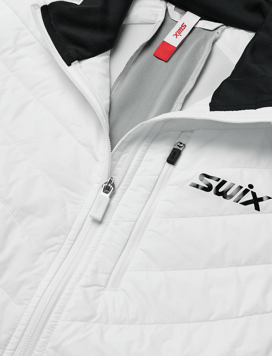 Swix - Nordic Warm Hybrid Jacket W - ski-kleidung - 00000-bright white - 2