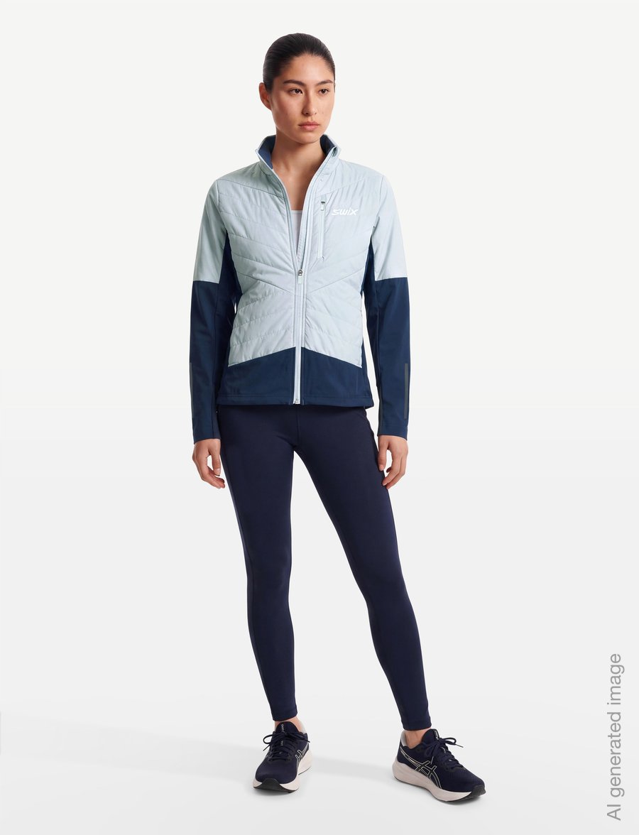 Swix - Nordic Warm Hybrid Jacket W - ski-kleidung - 71022-ballad blue - 0