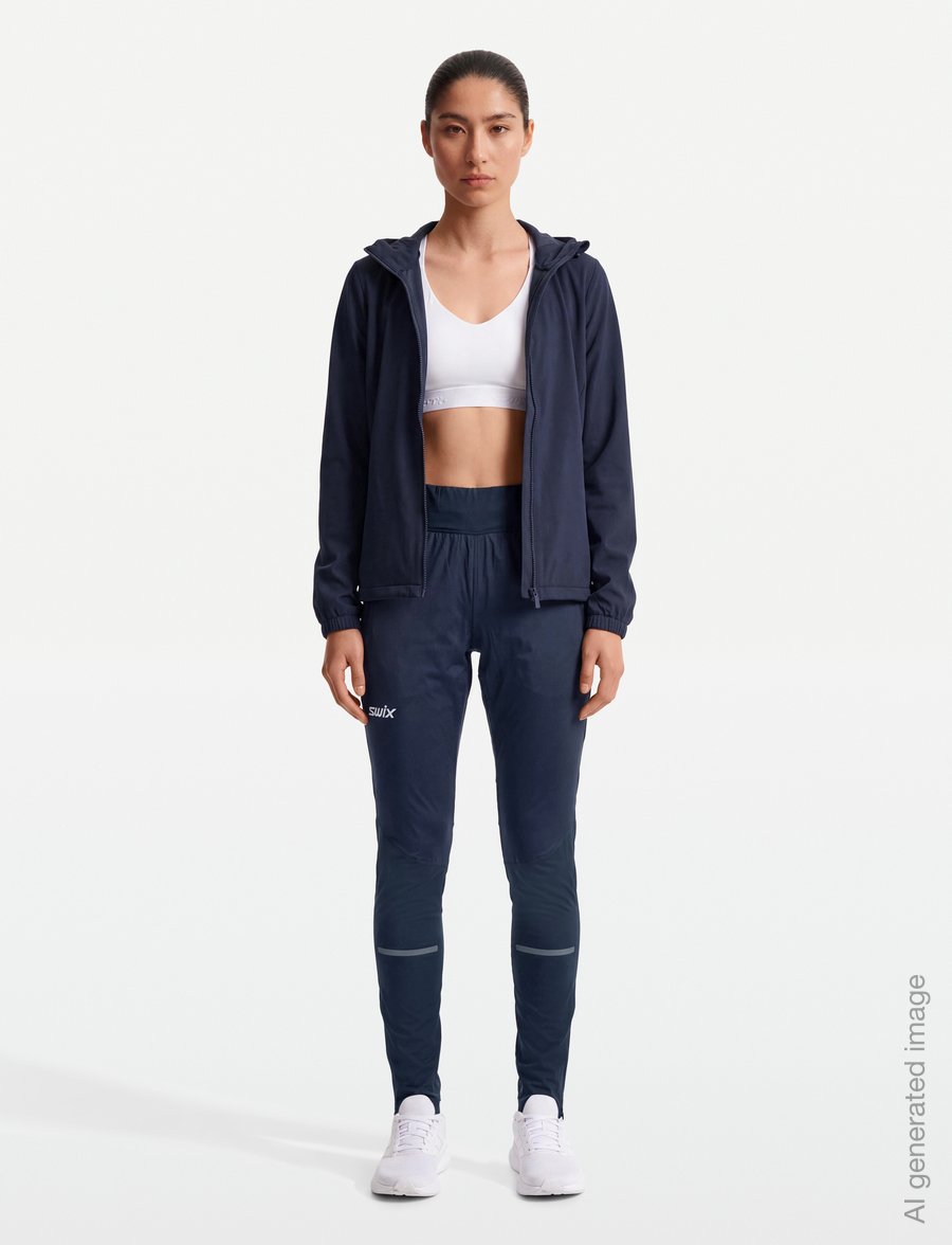 Swix - Nordic Warm Hybrid Pants W - träningsbyxor - 75100-dark navy - 0