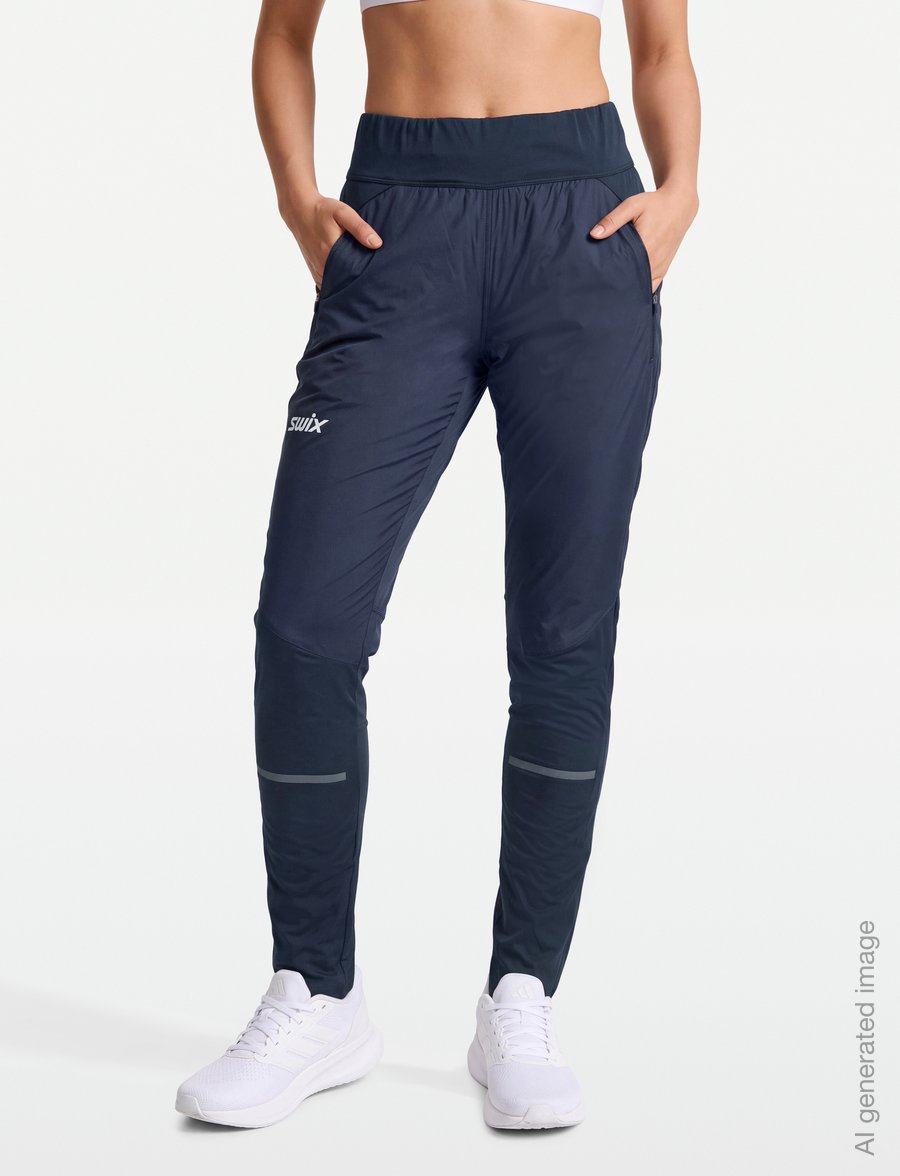 Swix - Nordic Warm Hybrid Pants W - träningsbyxor - 75100-dark navy - 3