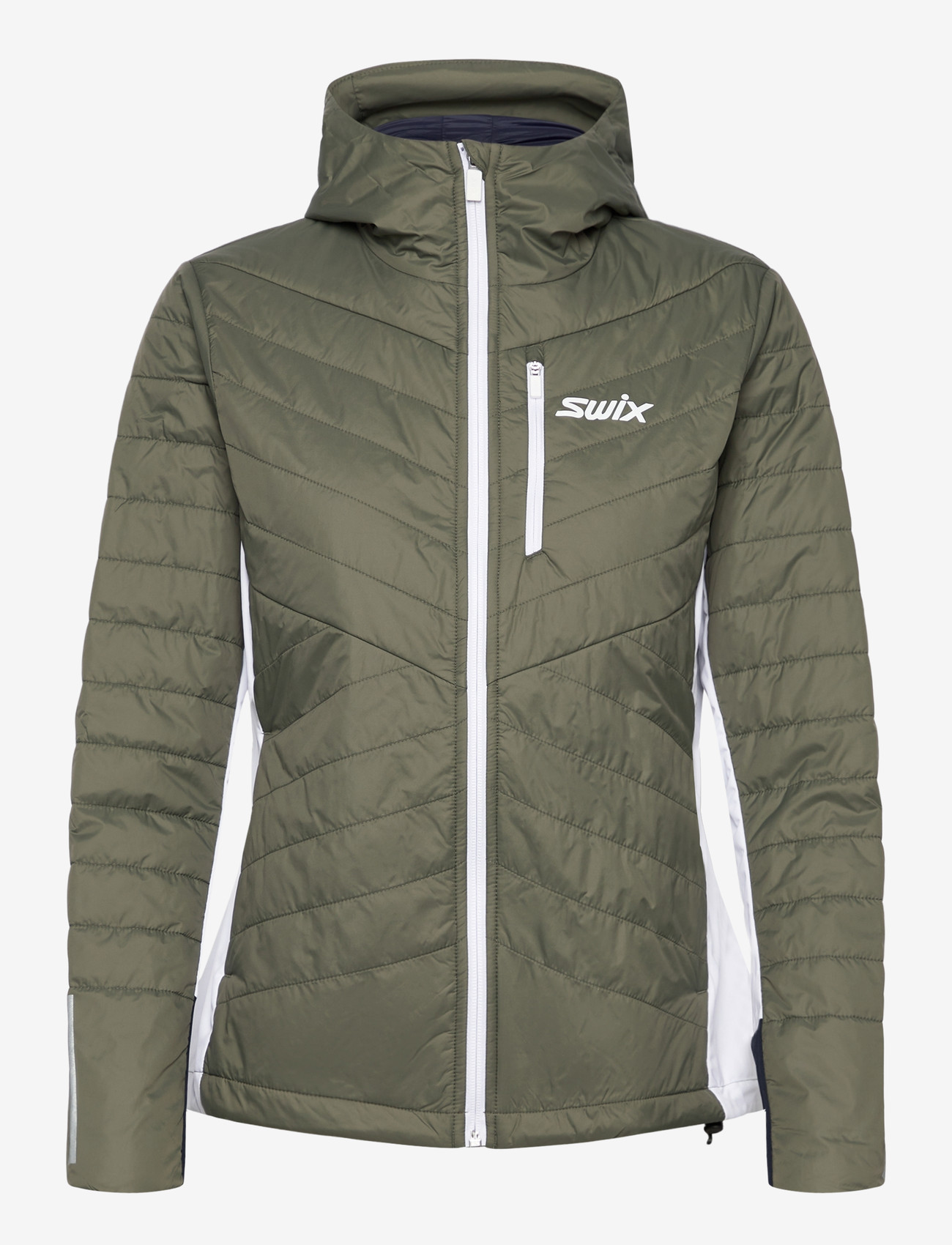 Swix - Nordic Insulate Jacket W - skidkläder - 48104-olive/ dark navy - 0