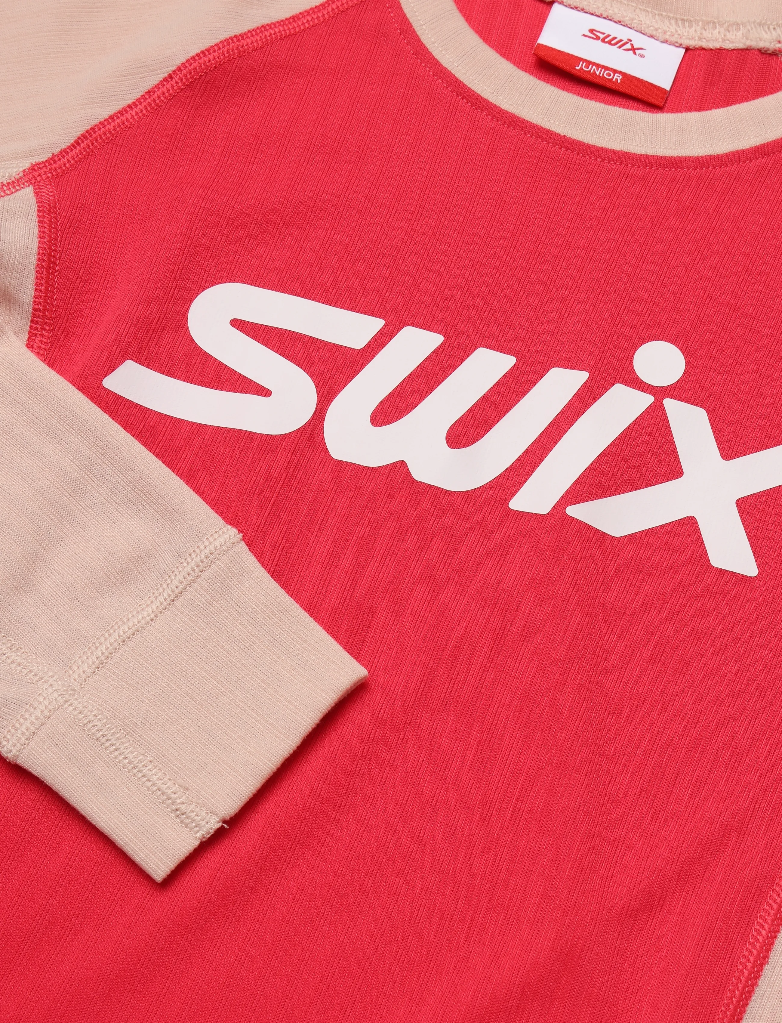 Swix - RaceX Classic Long Sleeve Jr - 97104-peach whip/ teaberry - 2