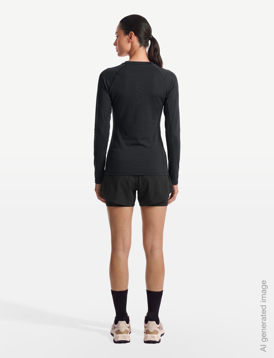 Swix - RaceX Dry Long Sleeve W - underställströjor - 10120-jet black - 4