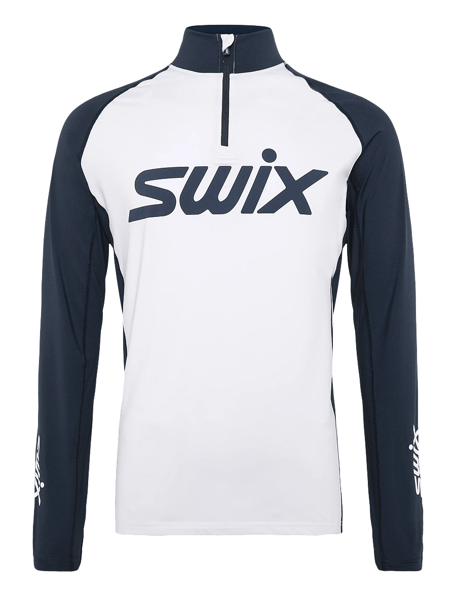 Swix - RaceX Dry Half Zip M - 20000-bright white/ dark navy - 0