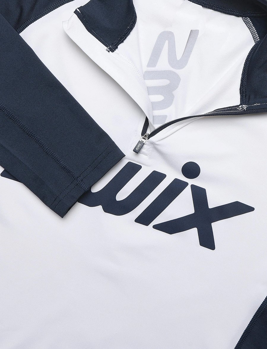 Swix - RaceX Dry Half Zip M - 20000-bright white/ dark navy - 2