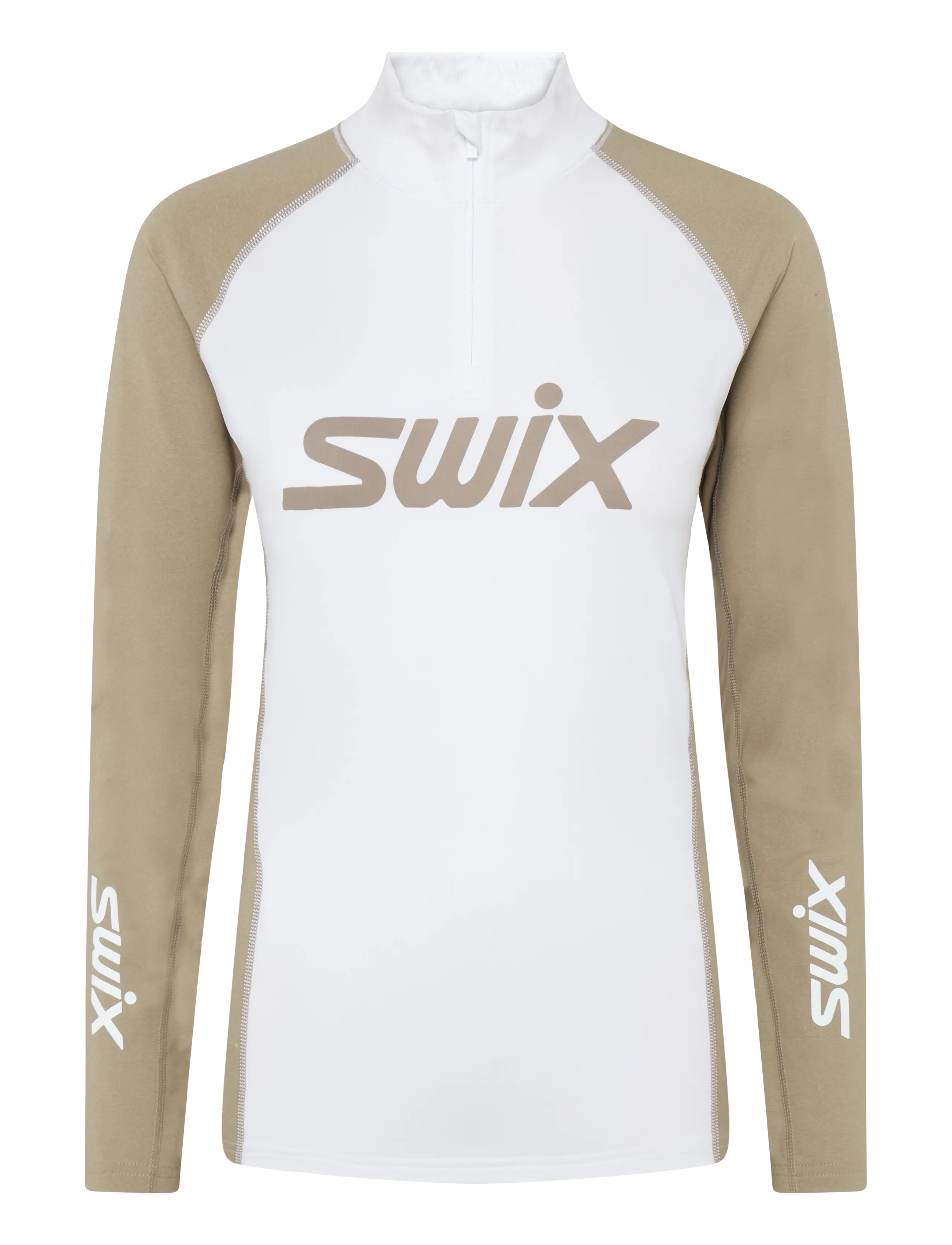 Swix RaceX Dry Half Zip W - Base layers - 94600-DUNE / white