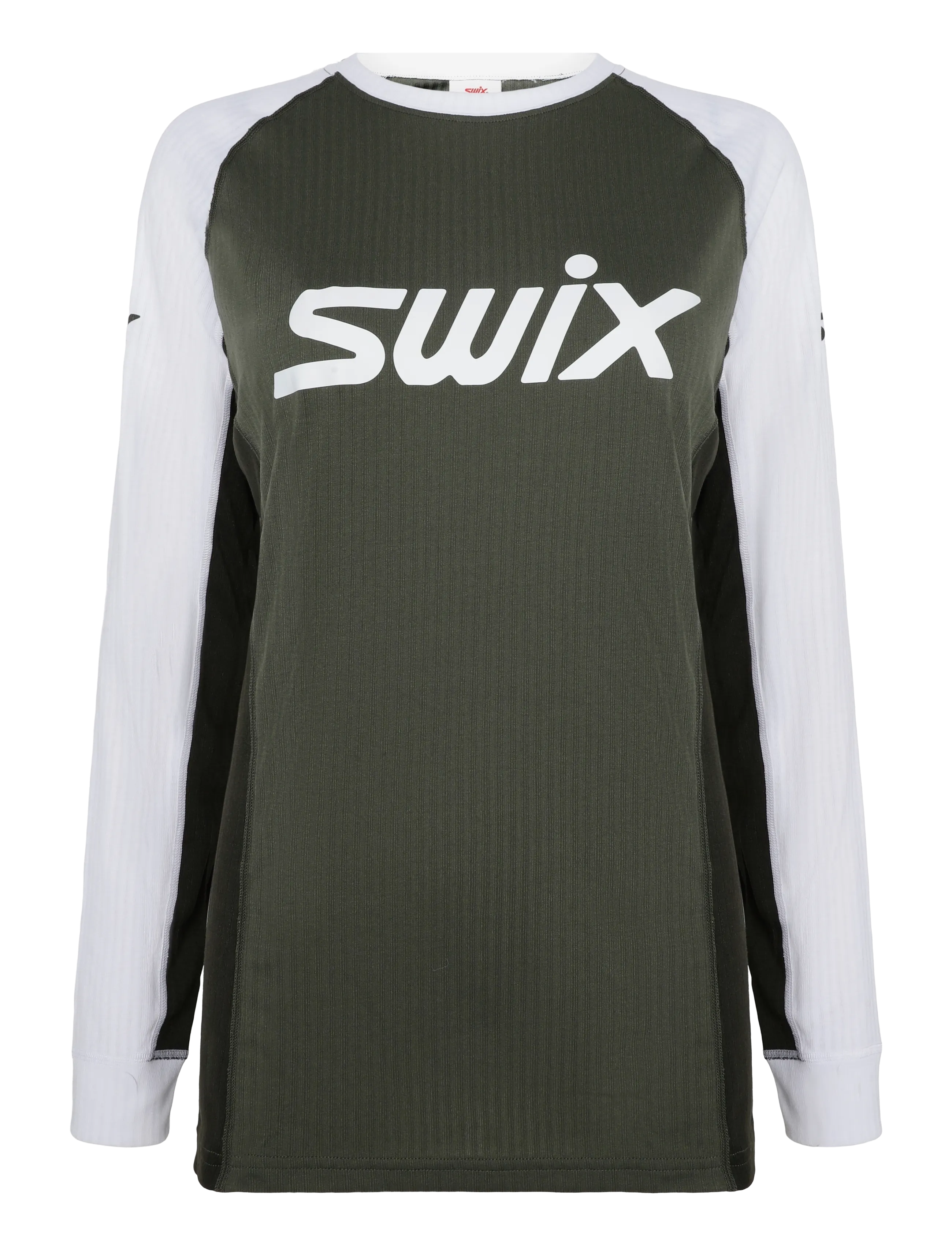 Swix RaceX Classic Long Sleeve W - Tops & T-shirts - 48102-OLIVE/BRIGHT WHITE / khaki/green