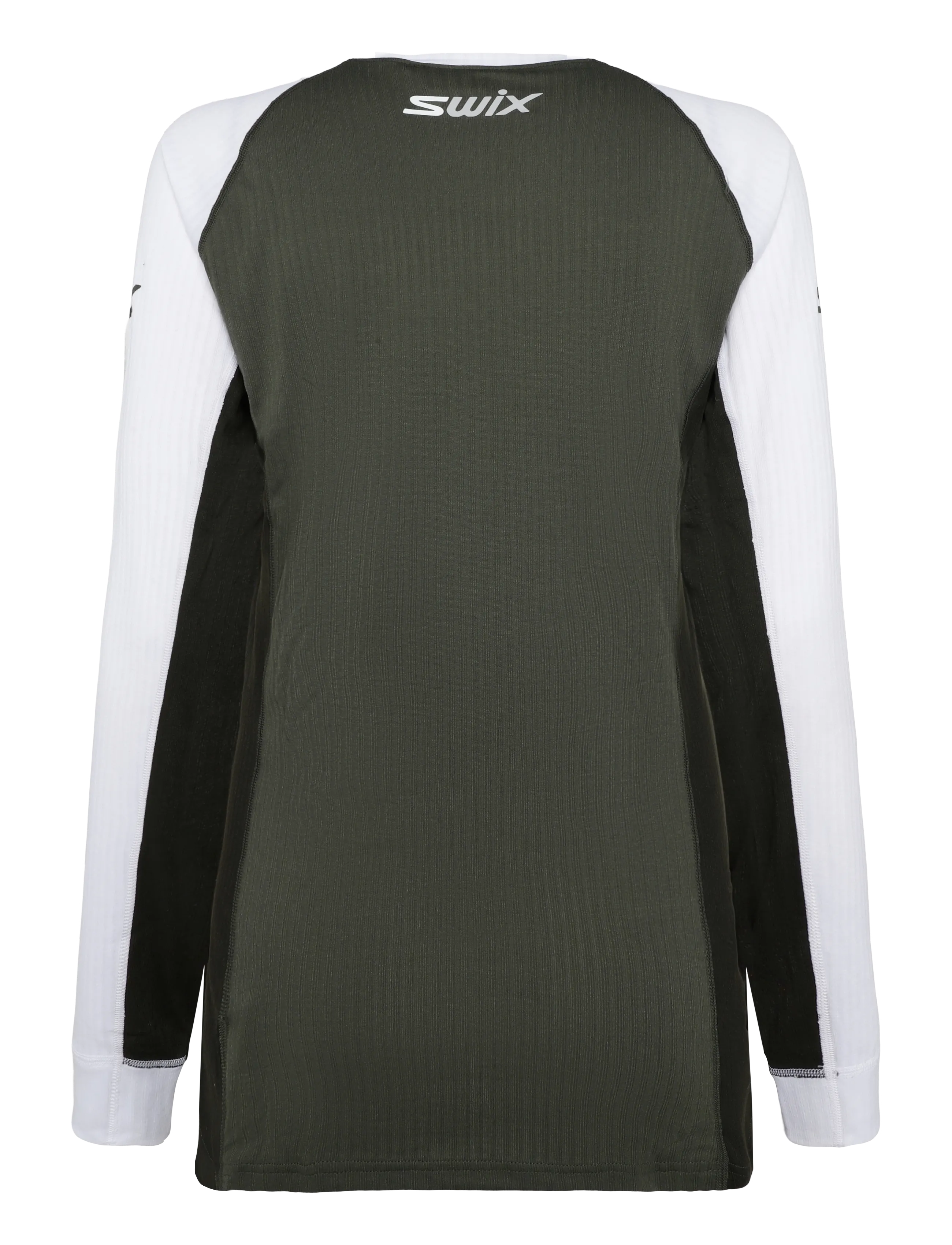 Swix - RaceX Classic Long Sleeve W - longsleeved tops - 48102-olive/bright white - 1