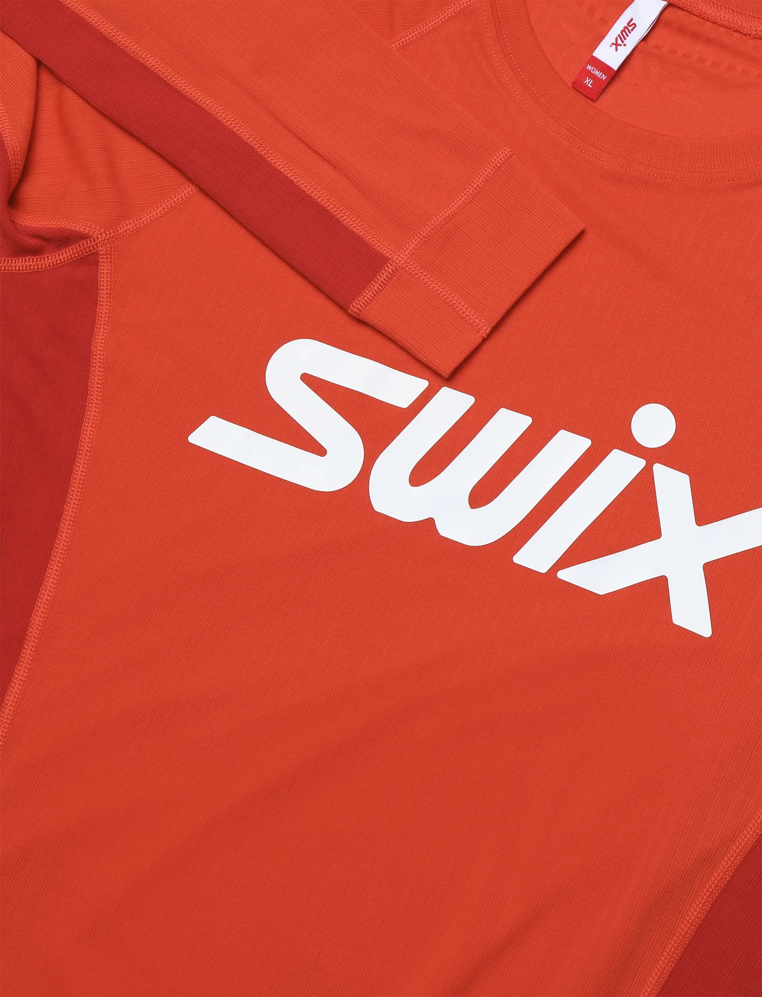 Swix - RaceX Classic Long Sleeve W - långärmade tröjor - 99992-fiery red - 2