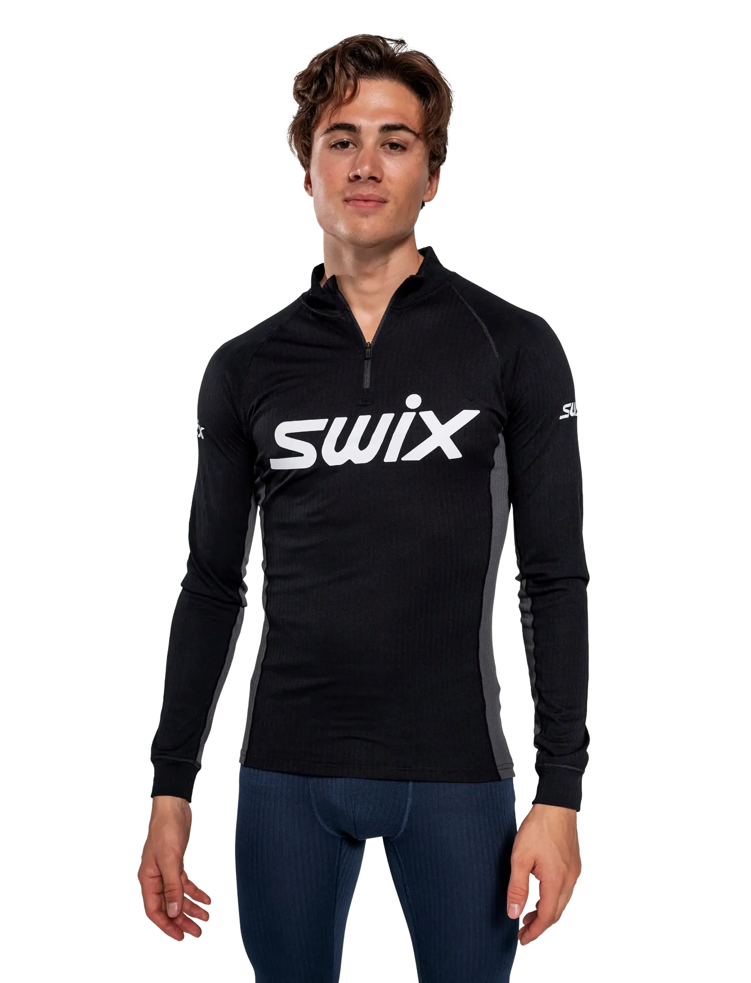 Swix Racex Classic Half Zip M, XL, Sport Base Layers, Schwarz - Layer Oberteile, Männerswear