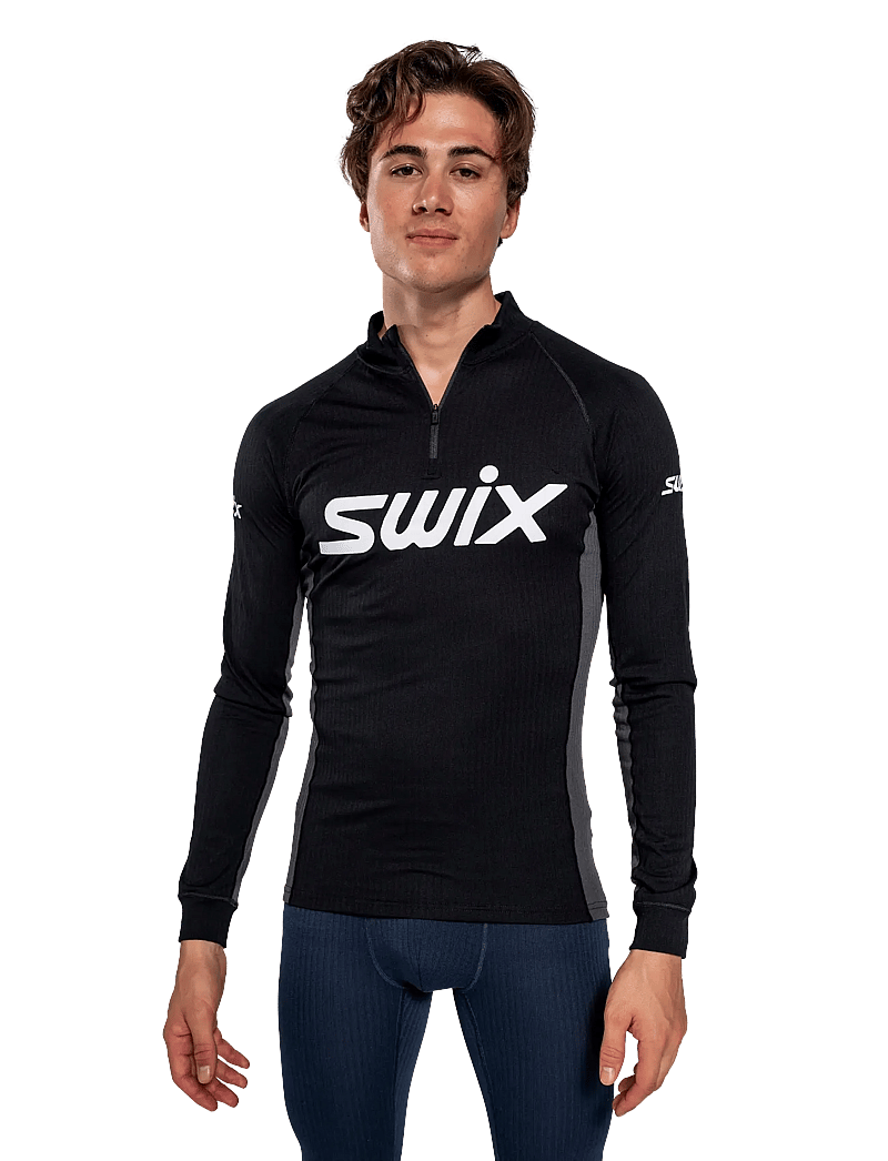 Swix - RaceX Classic Half Zip M - underställströjor - 10150-black/phantom - 0