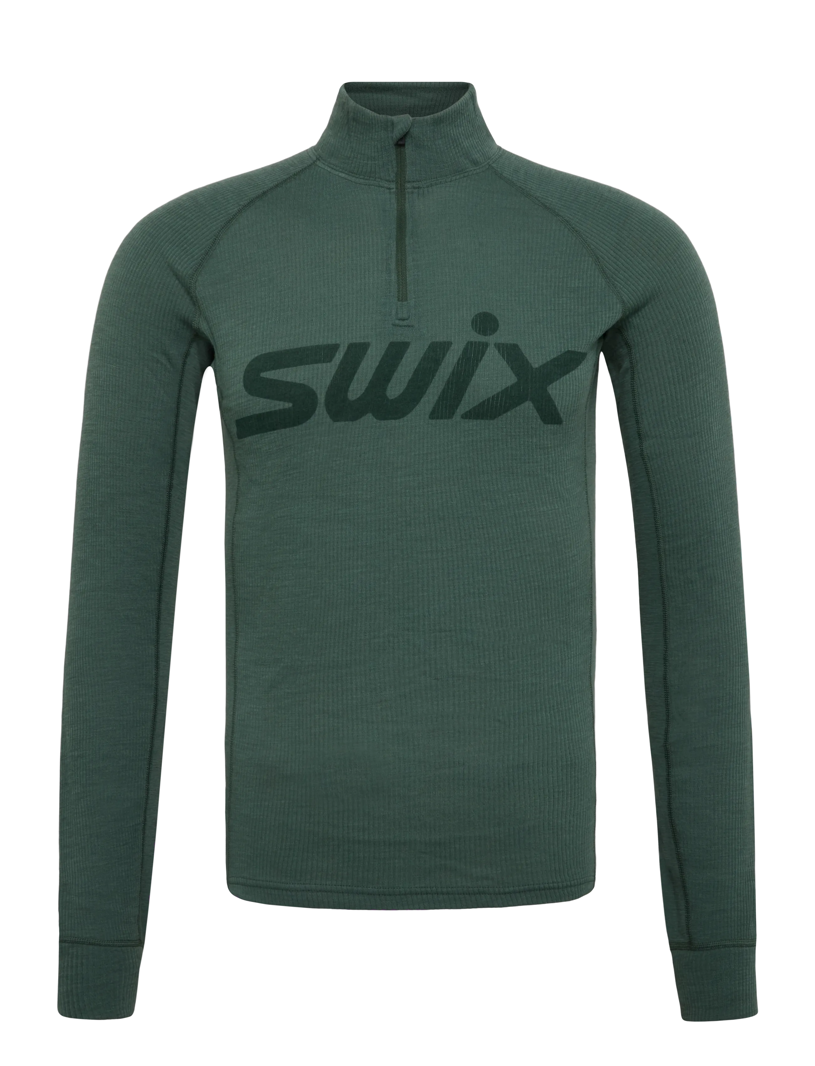 Swix RaceX Merino Half Zip M - Underställ - 62450-PINE / green