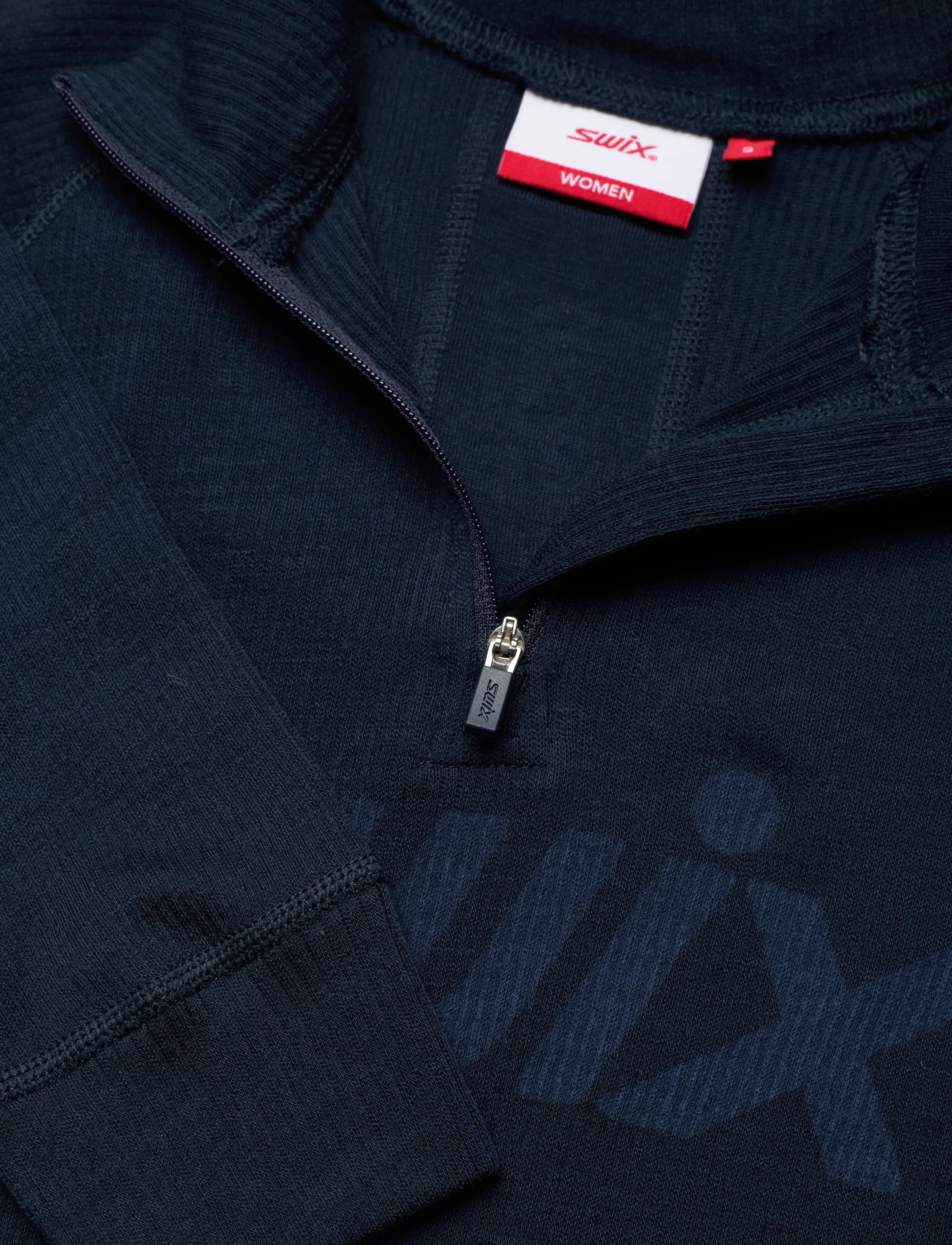Swix - RaceX Merino Half Zip W - 75117-dark navy/ light grey melange - 2