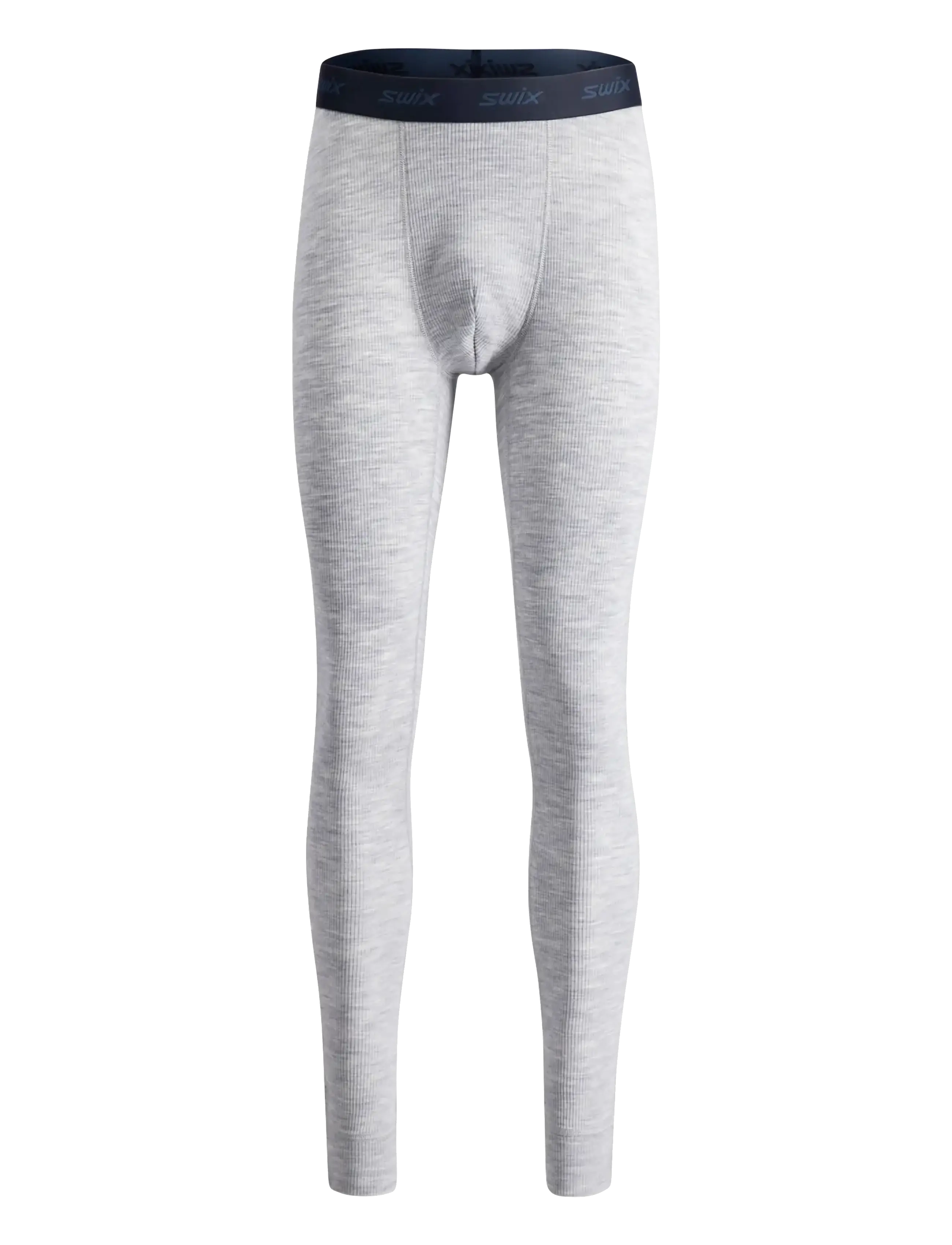 Swix RaceX Merino Pants M - Termotøj - 10107-LIGHT GREY MELANGE/ DARK NAVY / grey