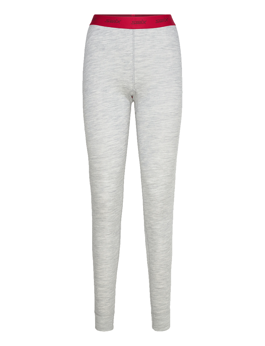 Swix - RaceX Merino Pants W - 10106-light grey melange/ swix red - 0