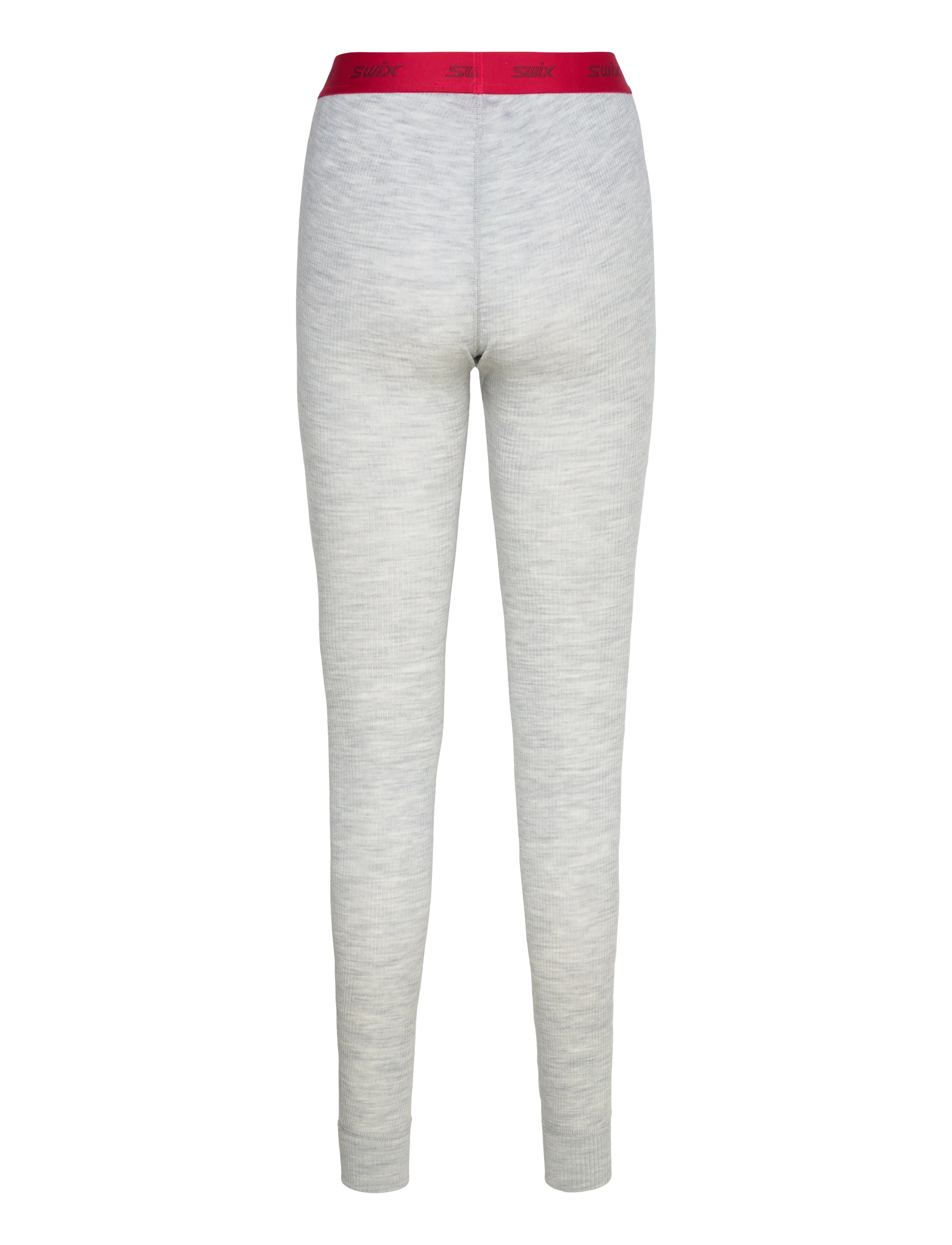 Swix - RaceX Merino Pants W - 10106-light grey melange/ swix red - 1