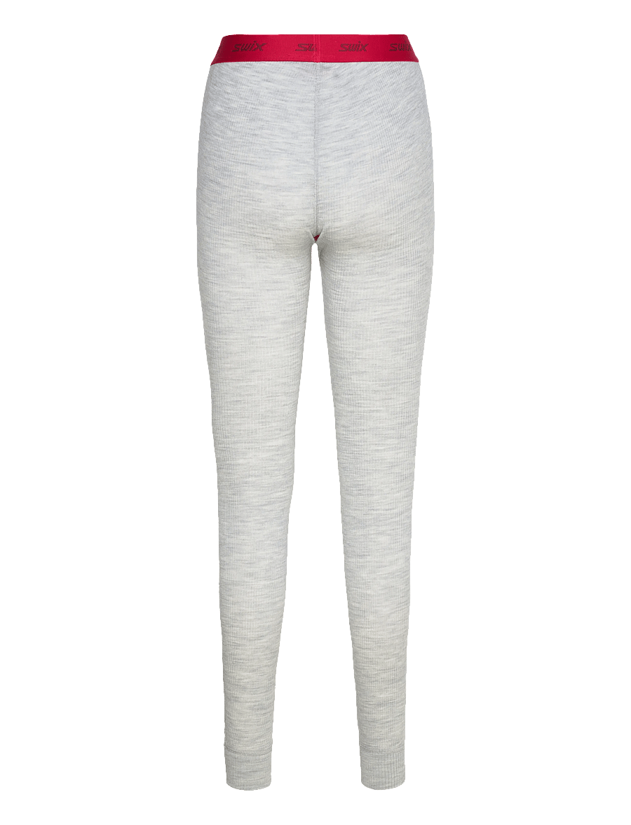 Swix - RaceX Merino Pants W - 10106-light grey melange/ swix red - 1