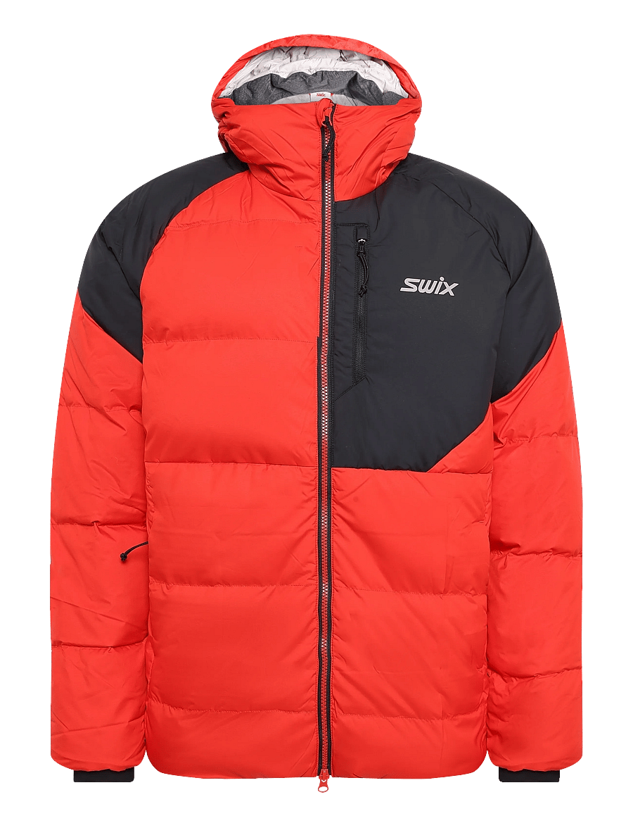 Swix - Focus Down Jacket M - outdoor jacken - 99983-fiery red/black - 0