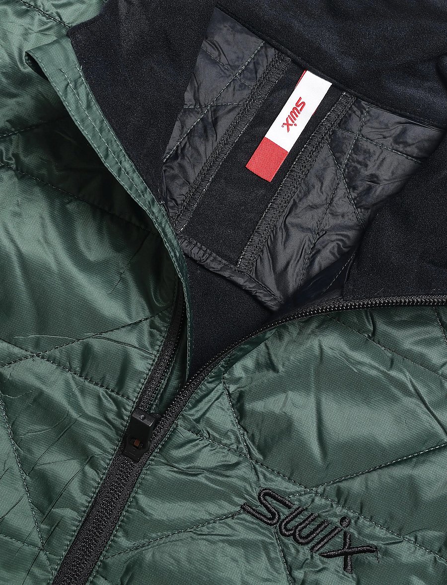 Swix - Infinity Hybrid Insulated Jacket M - outdoor jacken - 20603-forest/black - 2