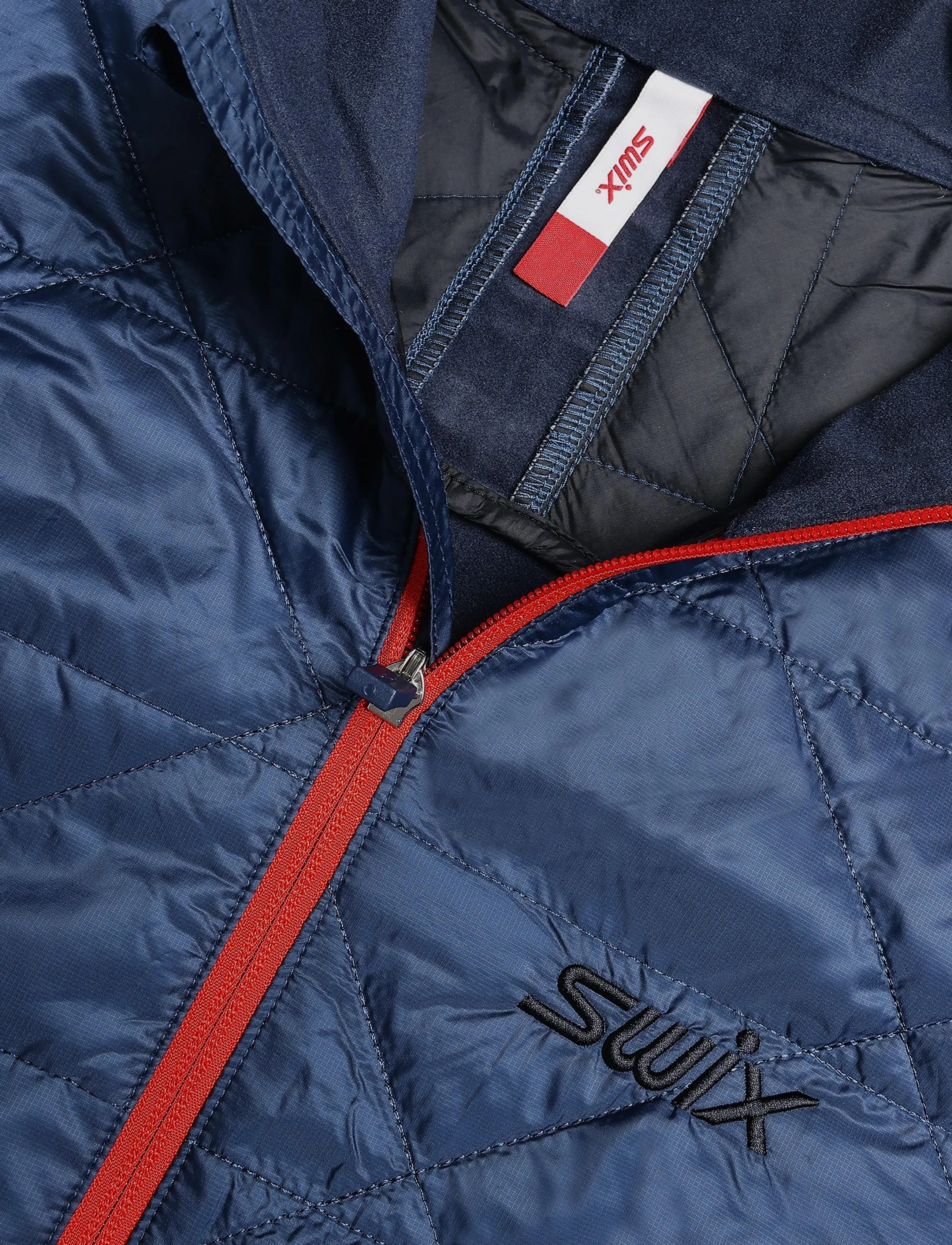 Swix - Infinity Hybrid Insulated Jacket M - training jackets - 75404-lake blue/dark navy - 2
