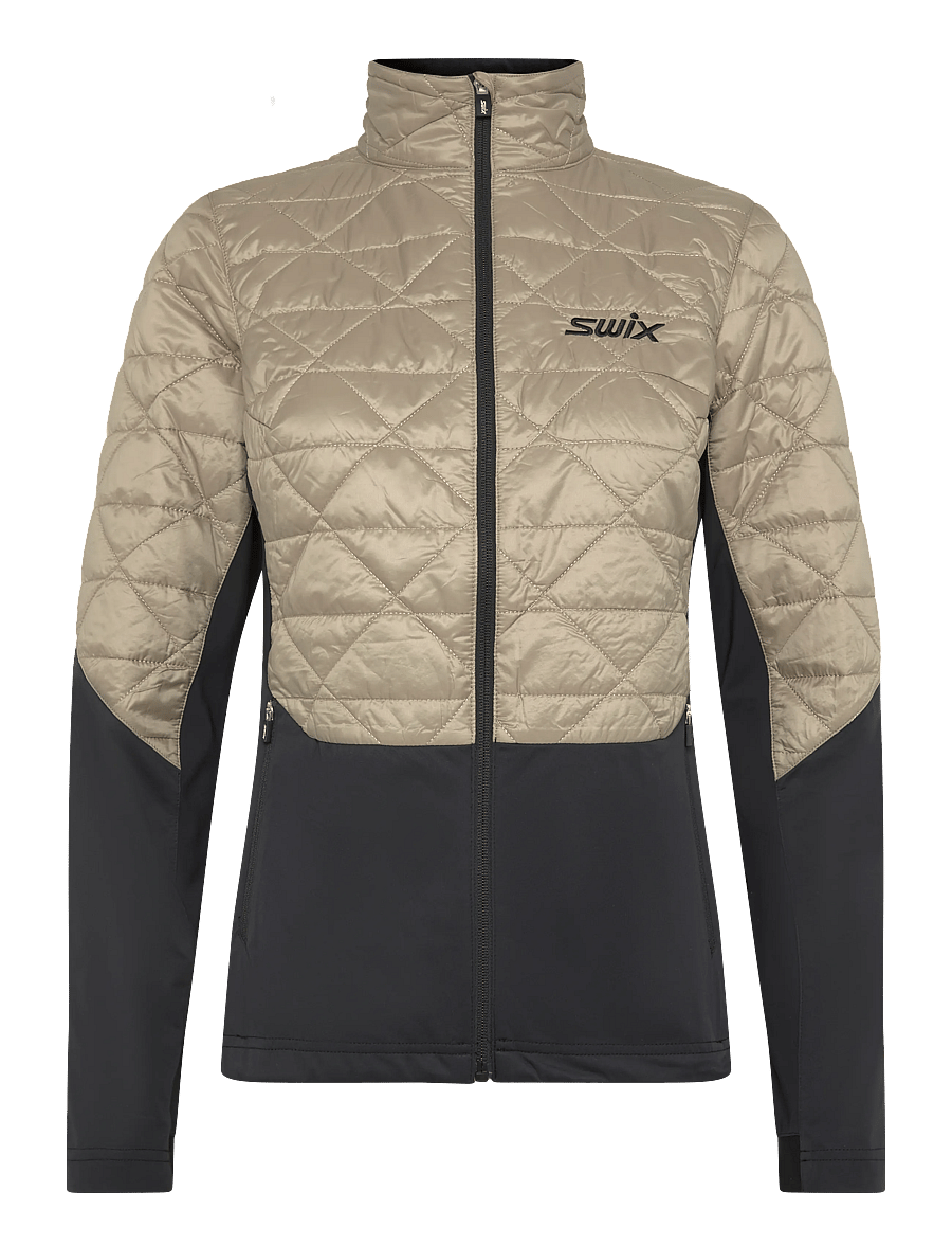 Swix - Infinity Hybrid Insulated Jacket W - välijoped - 94601-dune/black - 0