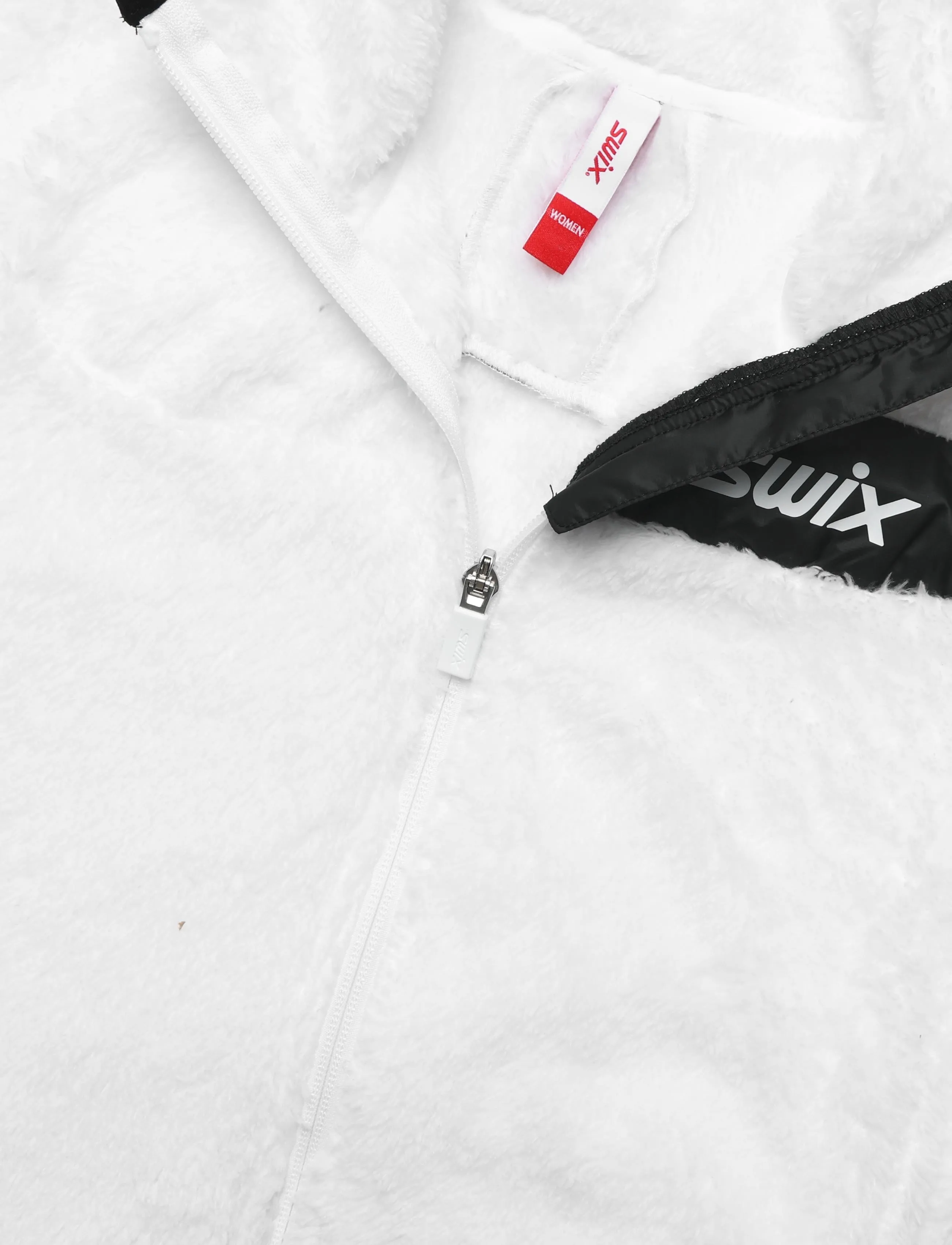Swix - Infinity Pile Midlayer Full Zip W - tops - 00000-bright white - 2