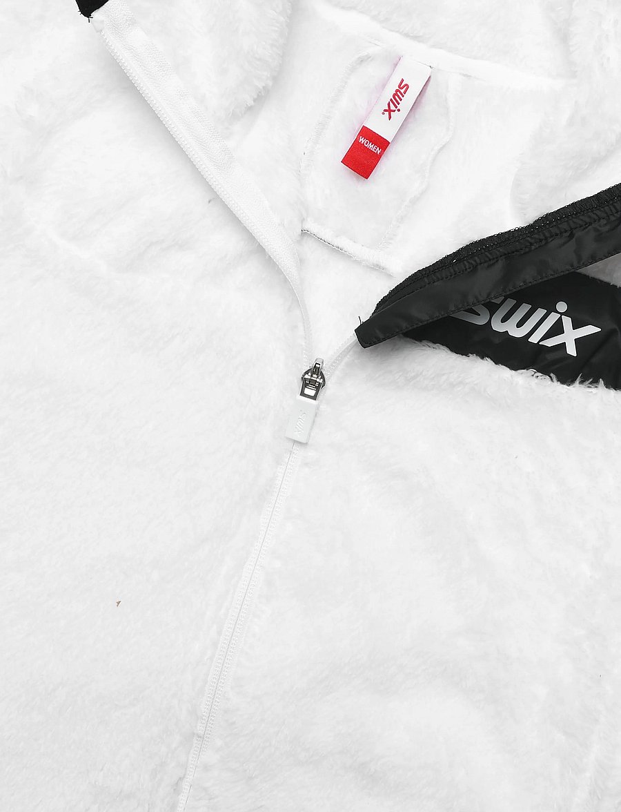 Swix - Infinity Pile Midlayer Full Zip W - kampsunid ja vahekihid - 00000-bright white - 2