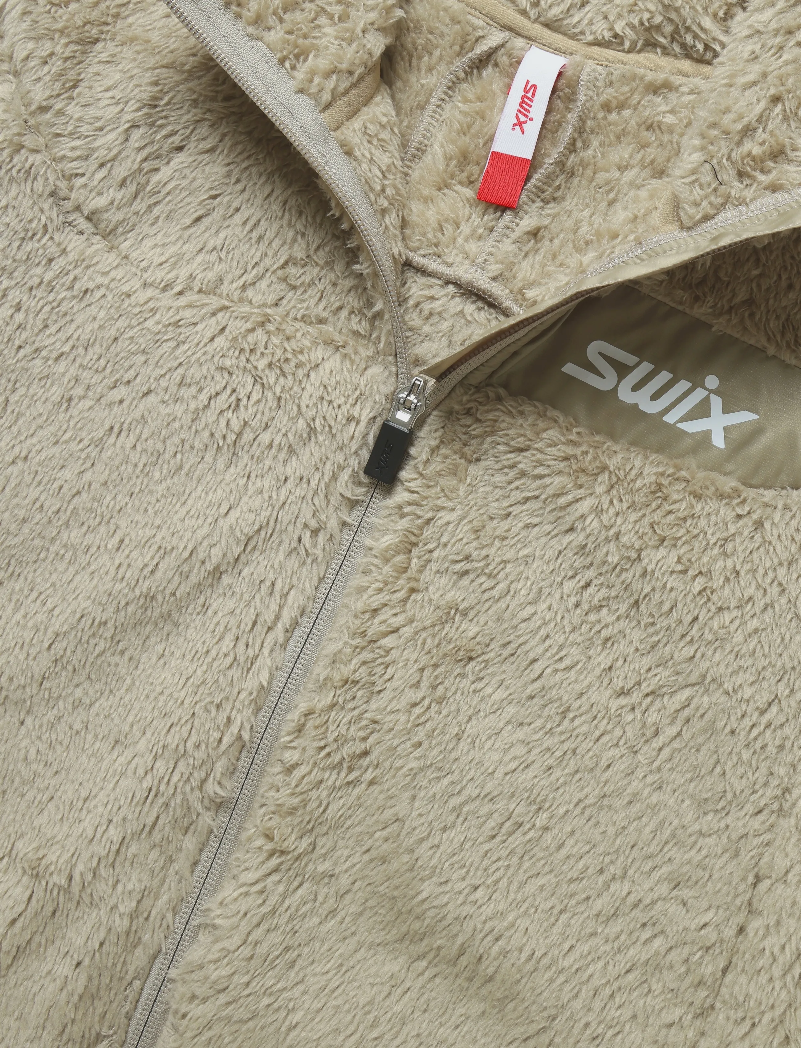 Swix - Infinity Pile Midlayer Full Zip W - mellanlager - 94600-dune - 2