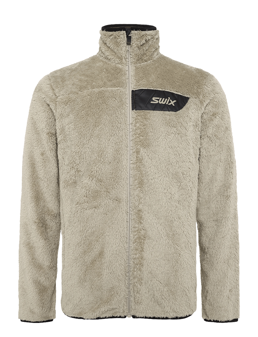 Swix - Infinity Pile Midlayer Full Zip M - fleece & mellanlager - 94600-dune - 0