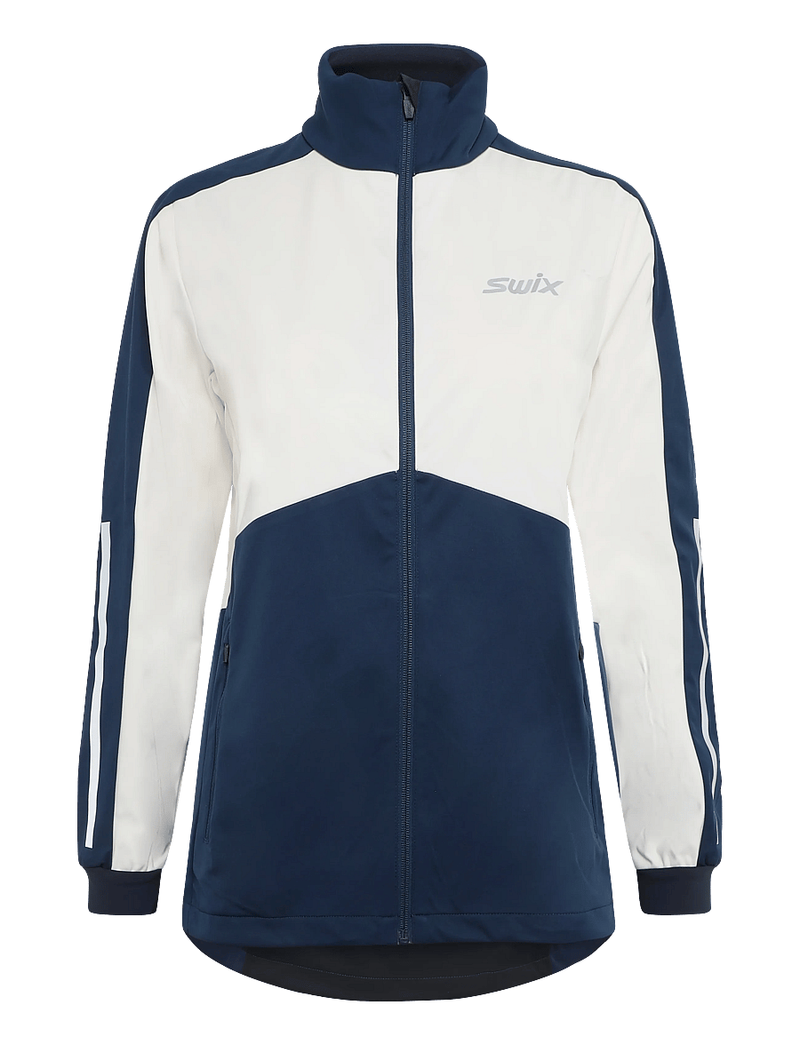 Swix - Cross Jacket W - skitøj - 72111-estateblue/white - 0