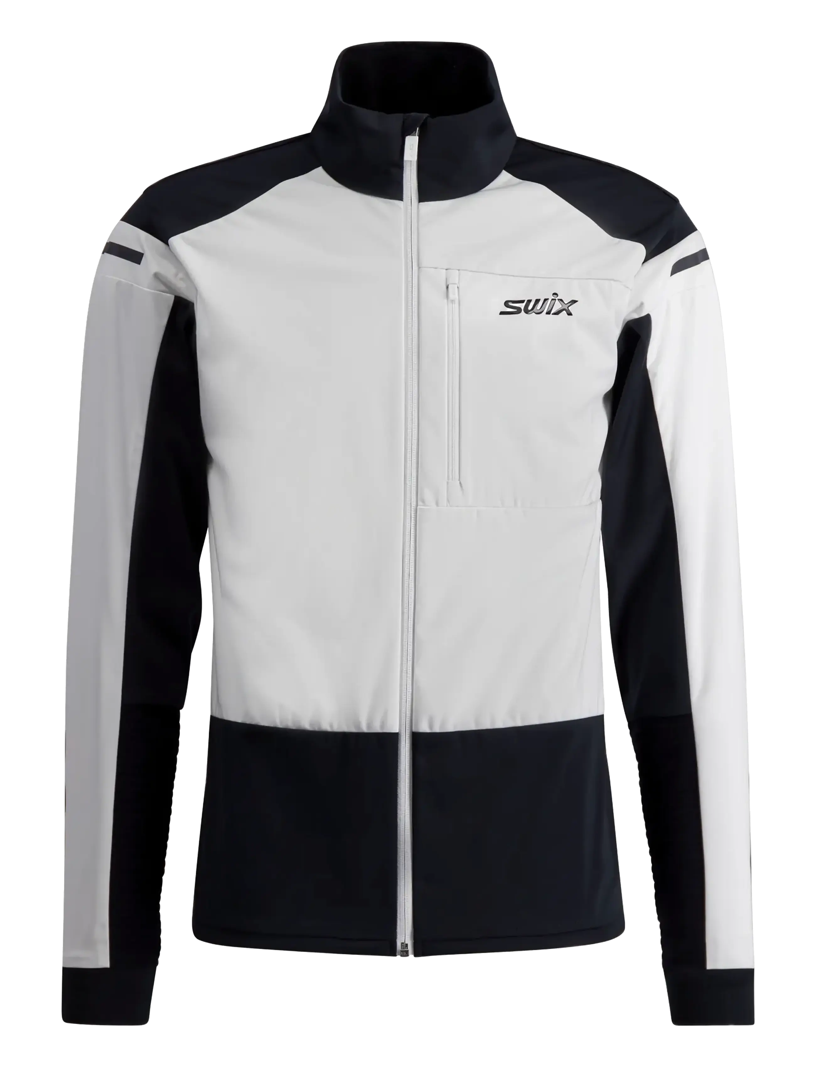 Swix Nordic XC Jacket M - Ski jackets - 00017-BRIGHT WHITE/BLACK / multi