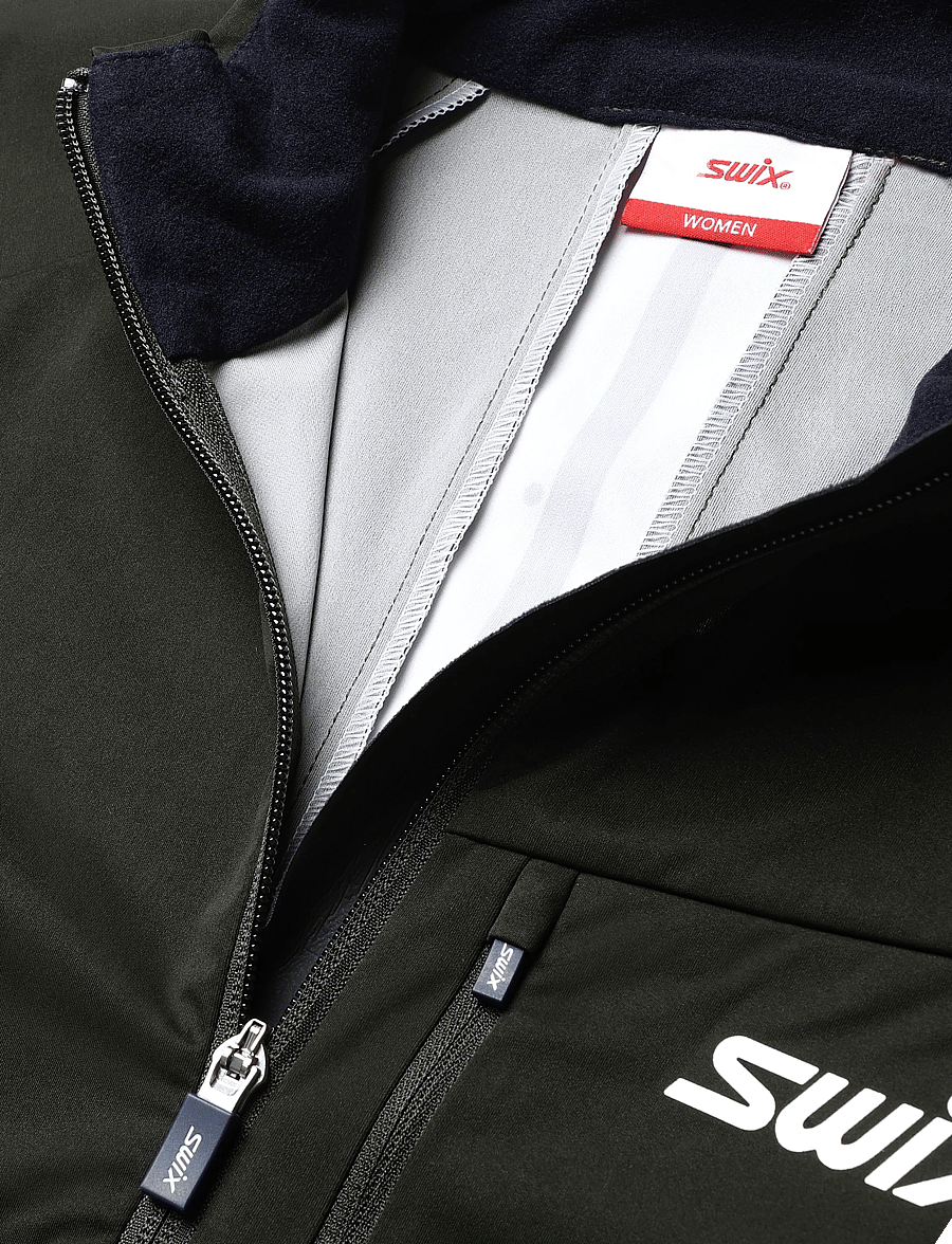 Swix - Nordic XC Jacket W - skitøj - 48102-olive/bright white - 2