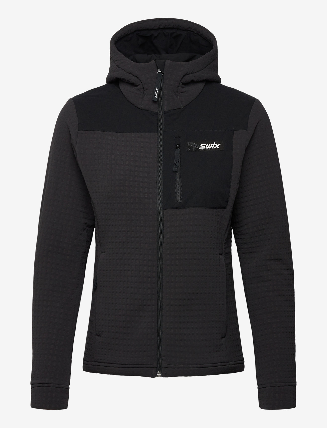 Swix - Surmount stormfleece hood jacket W - välijoped - 10000-black - 0