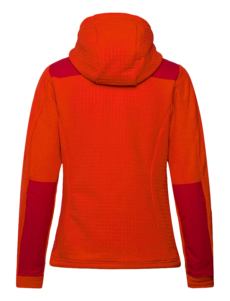 Swix - Surmount stormfleece hood jacket W - friluftsjakker - 99992-fiery red - 1