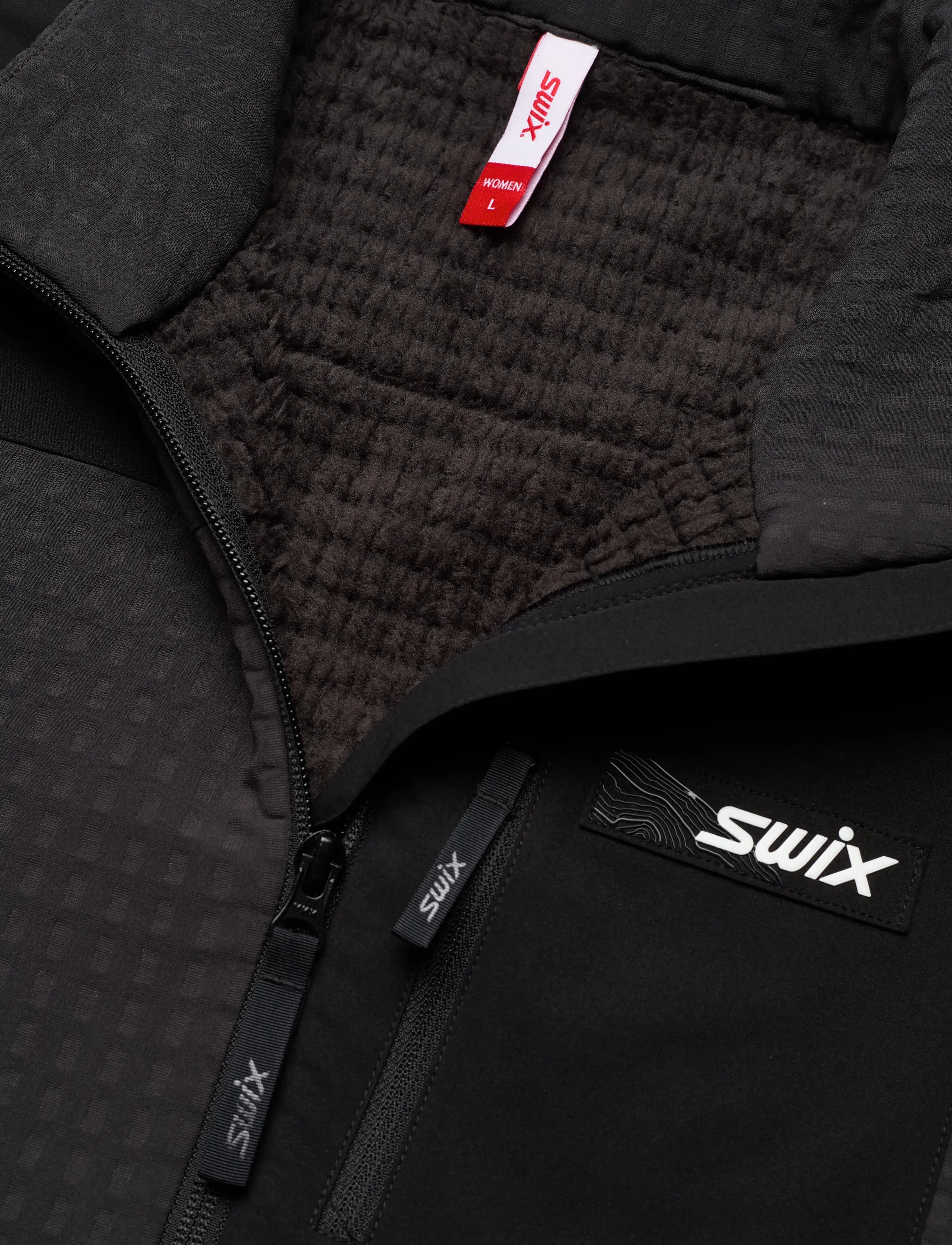 Swix - Surmount Stormfleece Jacket W - välitakit - 10000-black - 2
