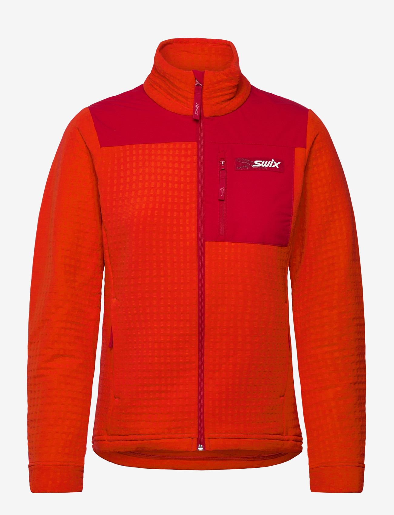 Swix - Surmount Stormfleece Jacket W - midlayer-jakker - 99992-fiery red - 0