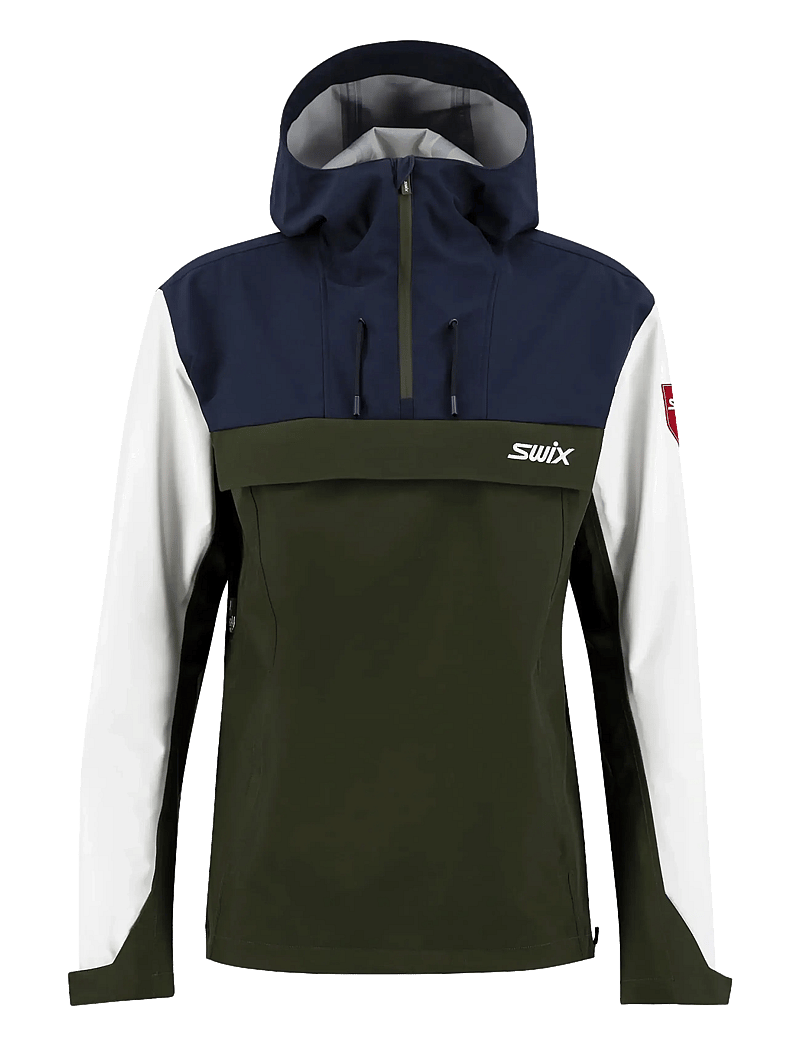 Swix - Fjell Anorak M - anoraks - 48000-dark olive - 0