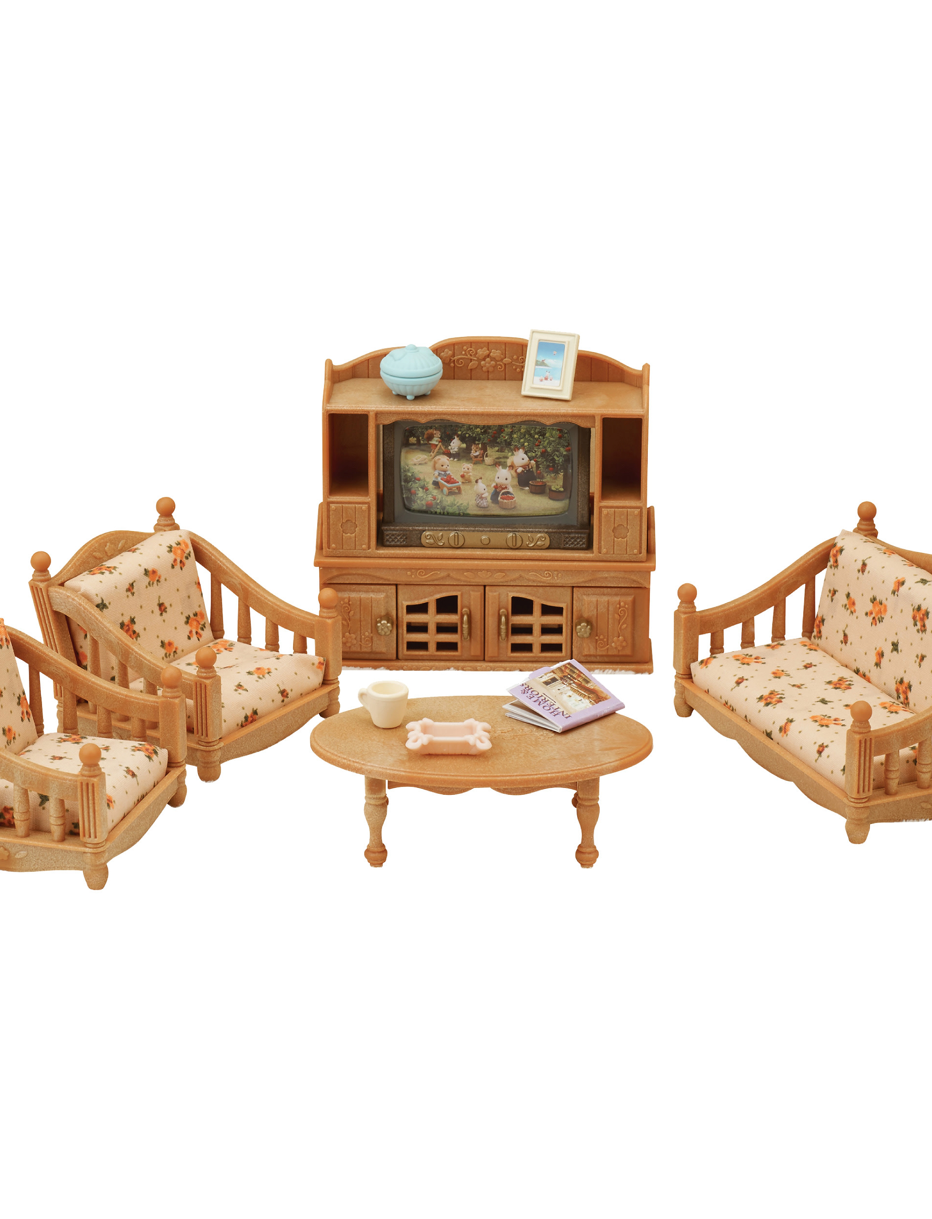 Sylvanian families - Soffgrupp med TV set - lekset - multicolor - 3